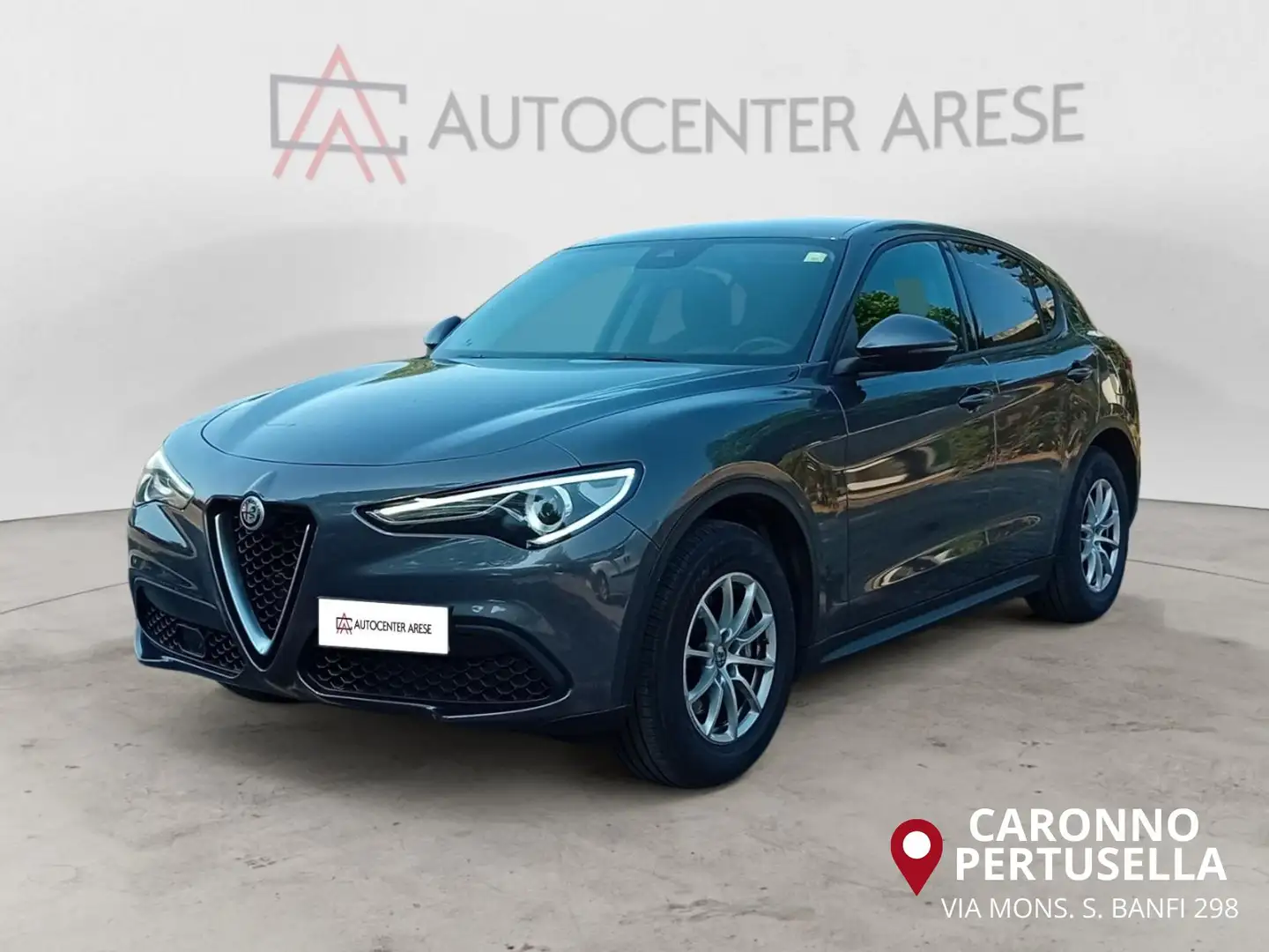 Alfa Romeo Stelvio 2.2 Turbodiesel 190 CV AT8 Q4 Business Grigio - 1