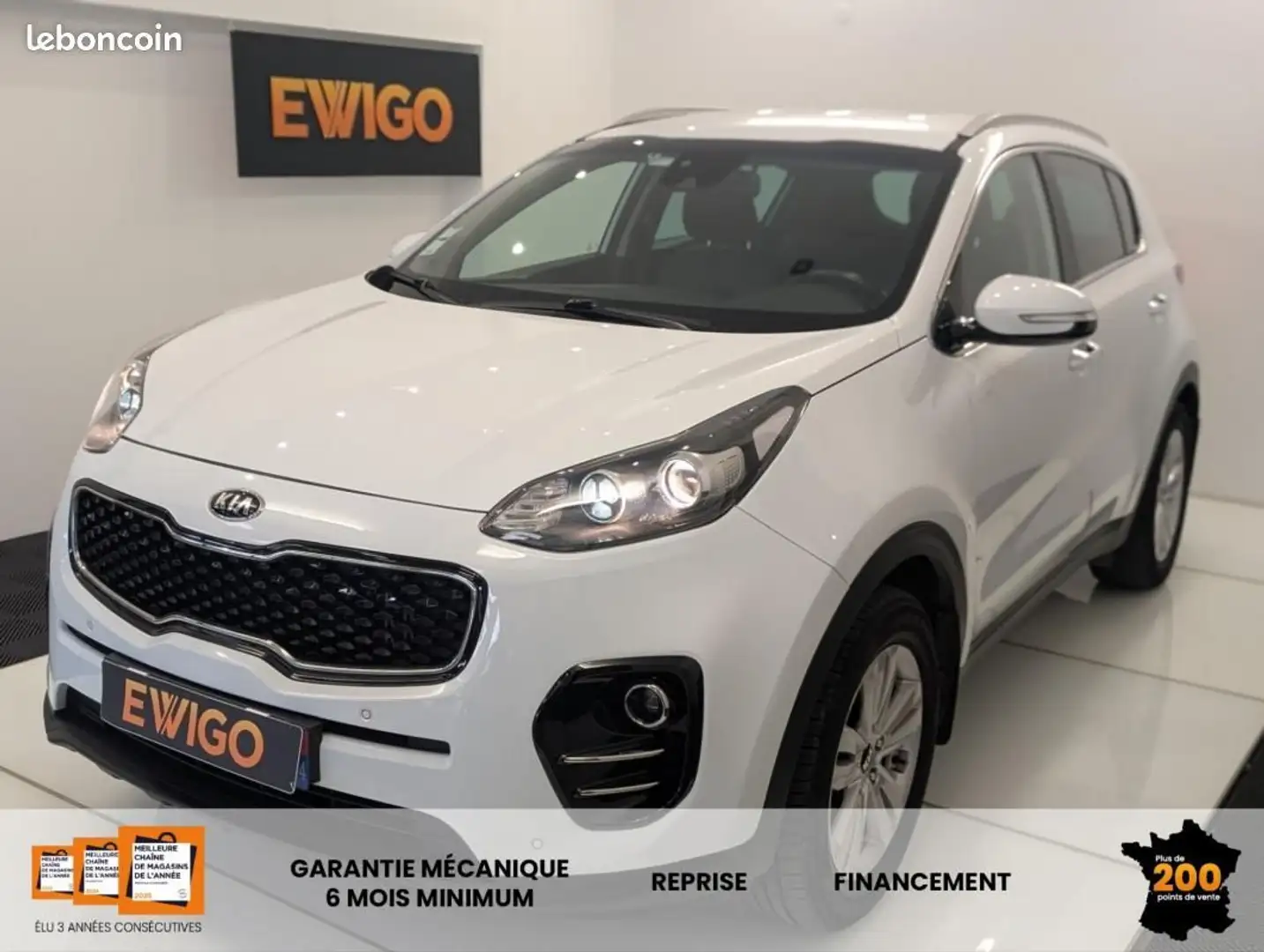Kia Sportage 1.7 CRDI 115ch ACTIVE 4X2 BVM6 Blanc - 1