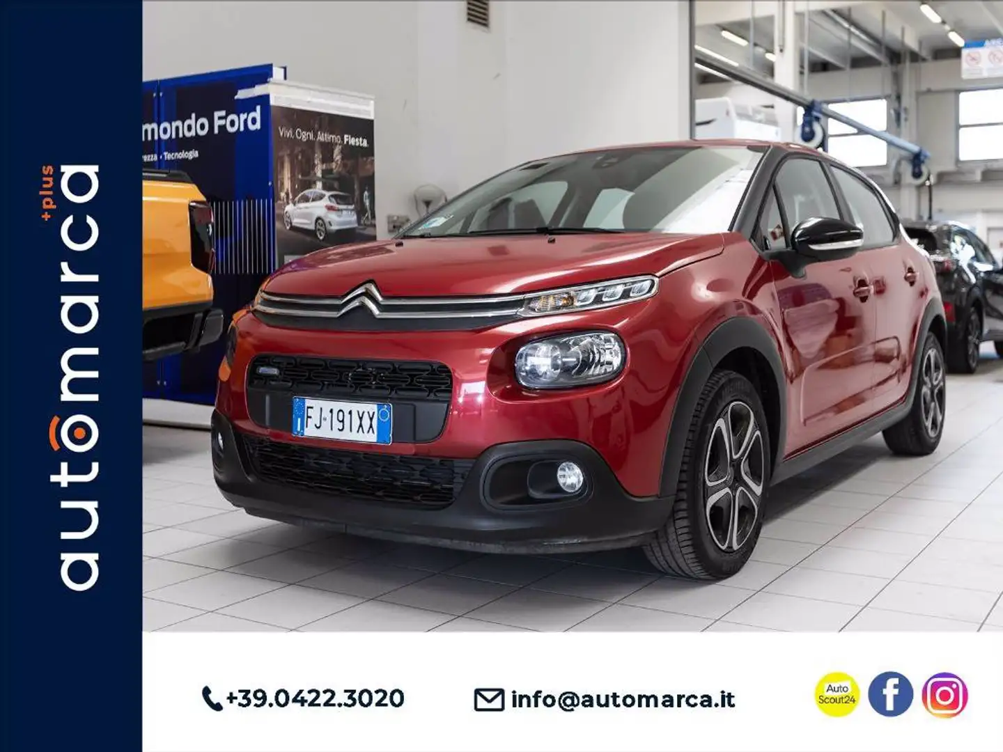 Citroen C3 1.2 puretech Shine 82cv Rosso - 1