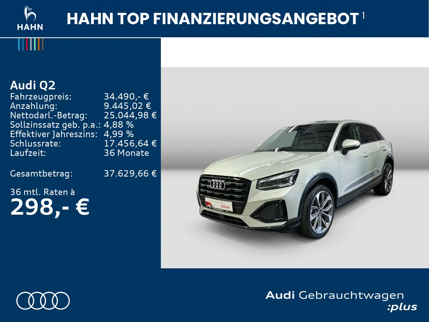 Audi Q2 35 TFSI advanced AHK Matrix Navi Virtual Carp Silber - 2