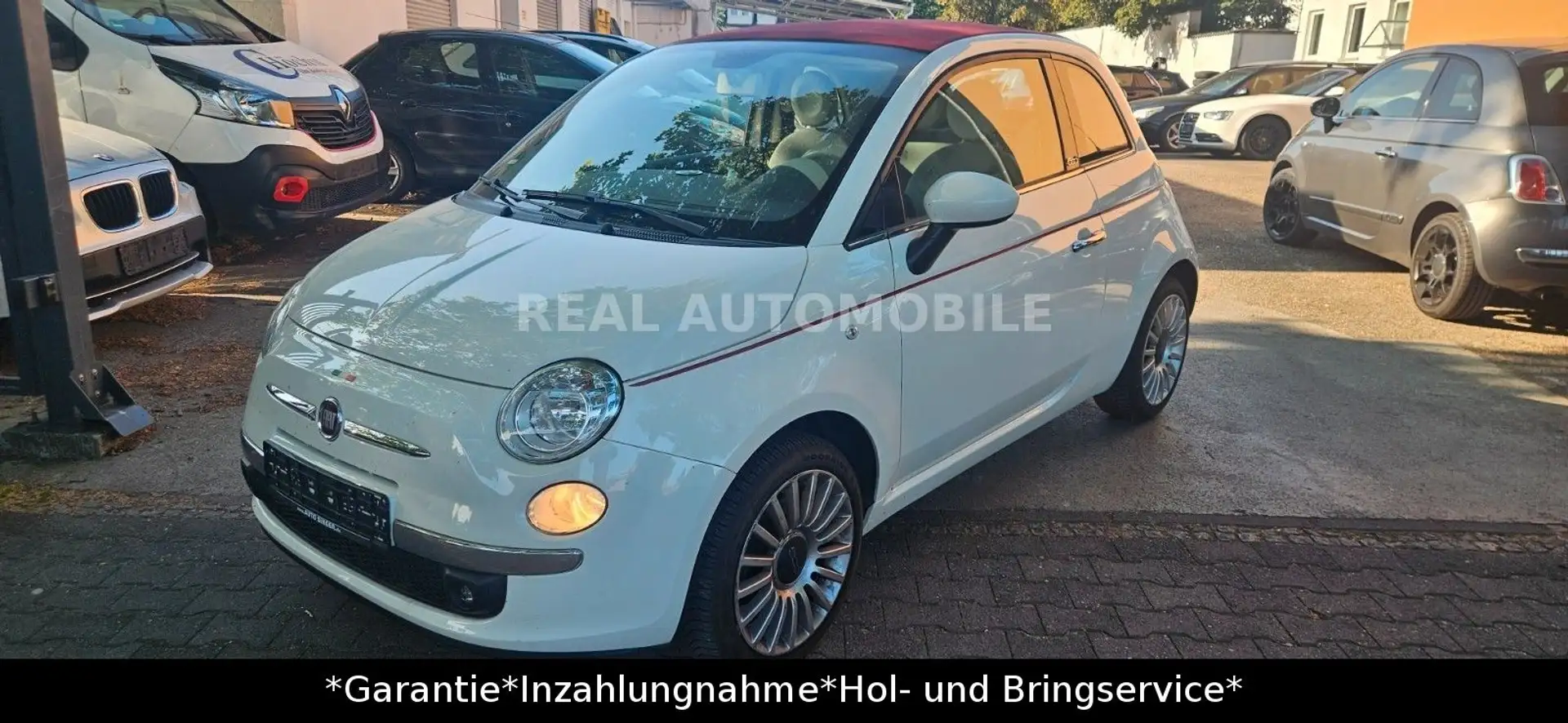 Fiat 500 C Cabrio Lounge *TUV 03/2027*SCHECKHEFT* Wit - 1