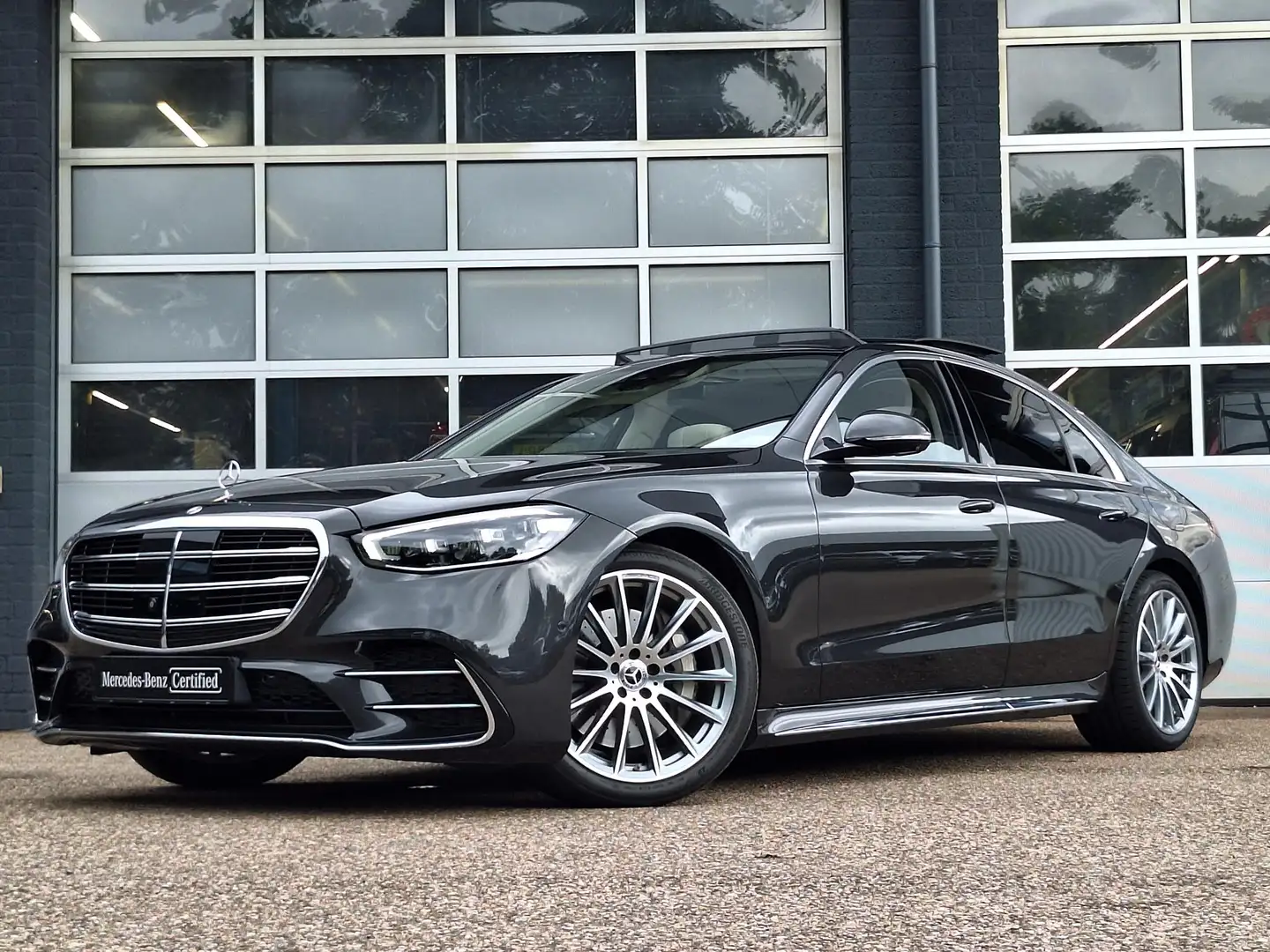 Mercedes-Benz S 450 e AMG Line | Panoramadak | Nappaleder beige | Burm Grijs - 2