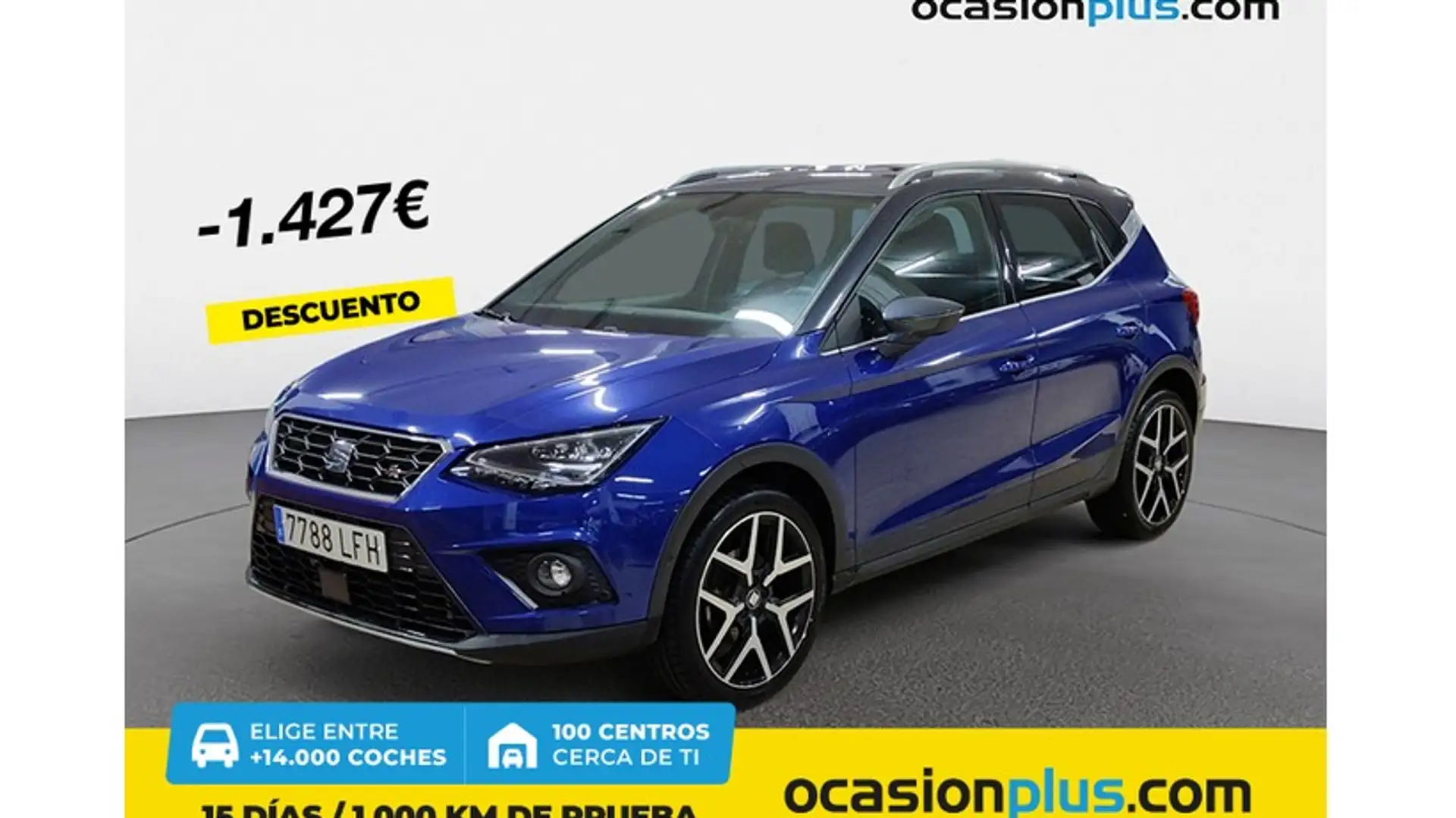 SEAT Arona 1.0 TGI S&S FR 90 Bleu - 1