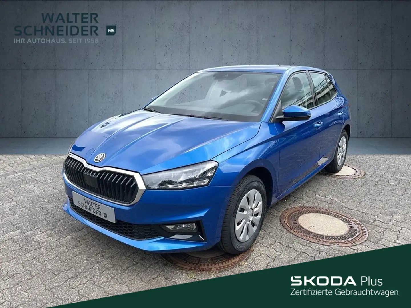 Skoda Fabia Skoda Fabia 1,0 MPI 80 PS Essence Blauw - 1