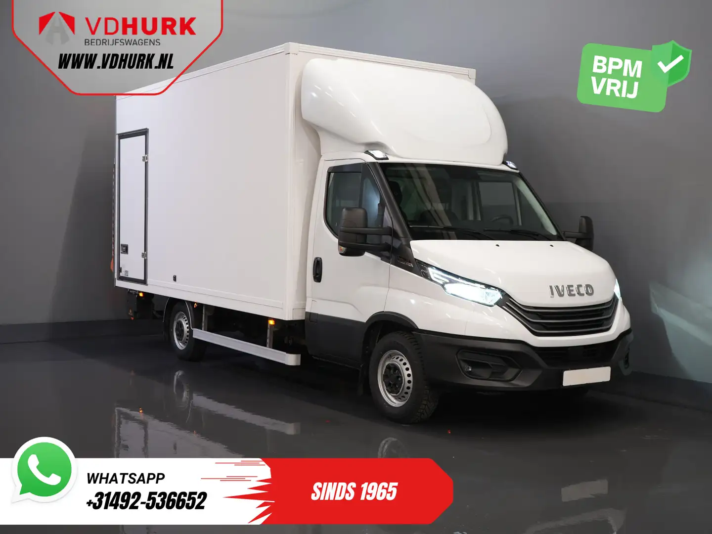 Iveco Daily 35S18HV 3.0 Aut. ZF BPM VRIJ! Bakwagen Laadklep/ Z Blanc - 1