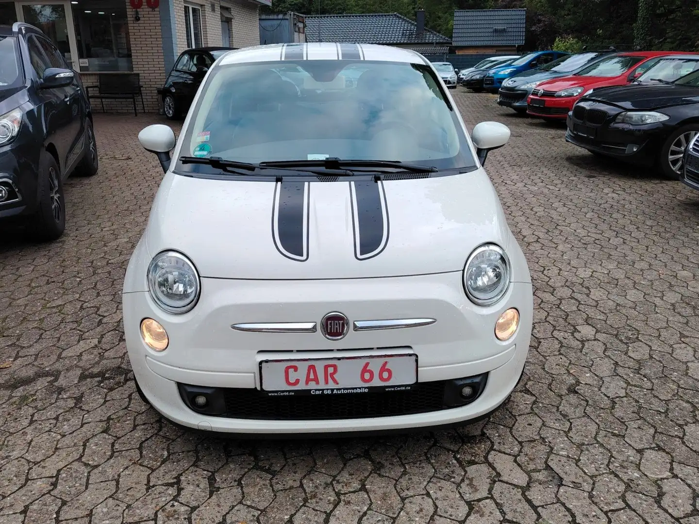Fiat 500 Sport / Teilleder / 1. Hand / Weiß - 2
