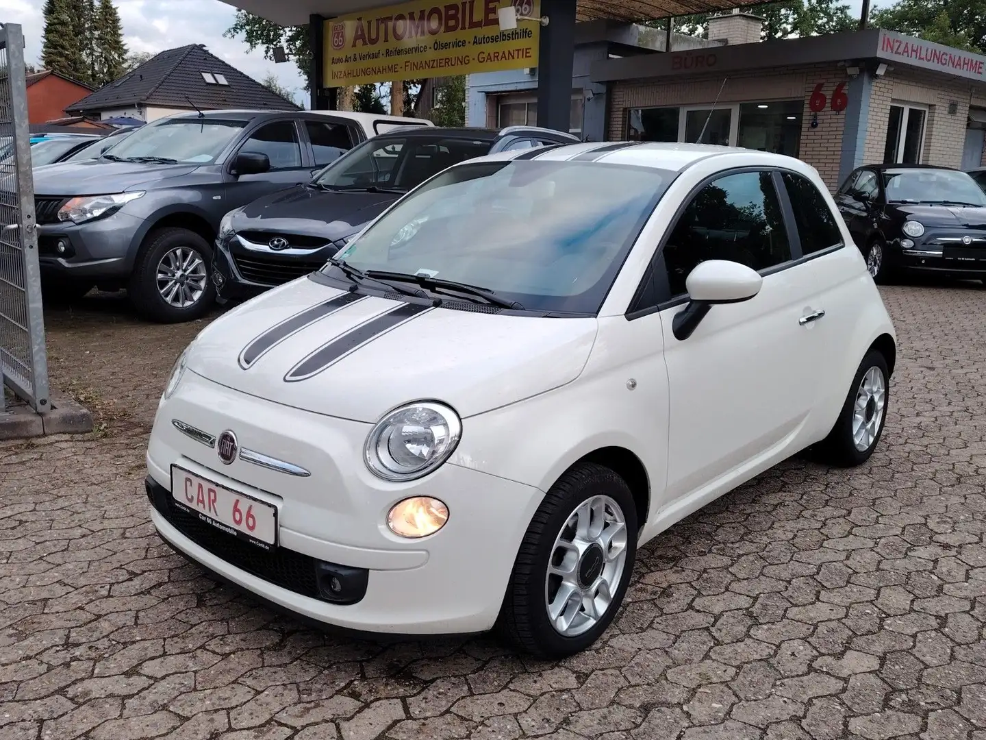 Fiat 500 Sport / Teilleder / 1. Hand / Weiß - 1