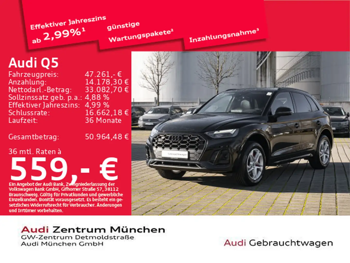 Audi Q5 40 TDI qu. S tronic S line Virtual/Navi+ Schwarz - 1