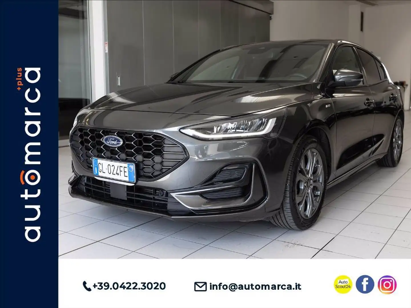 Ford Focus 1.0 ecoboost h ST-Line Style 125cv Grigio - 1