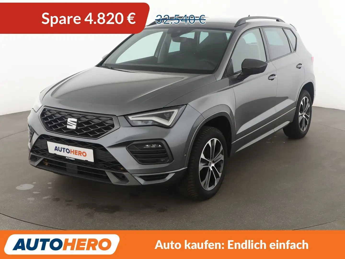 SEAT Ateca 2.0 TDI FR Aut.*NAV*LED*ACC*CAM*PDC*SHZ*AHK Grau - 1