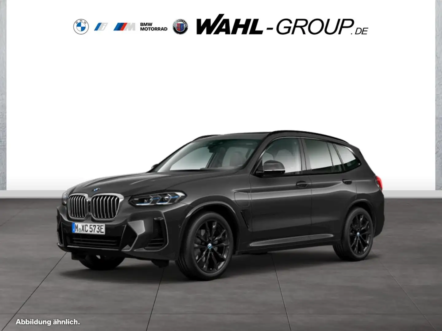 BMW X3 xDrive30e M SPORT AHK PANO LASER LC PROF HUD LEDER Grijs - 1
