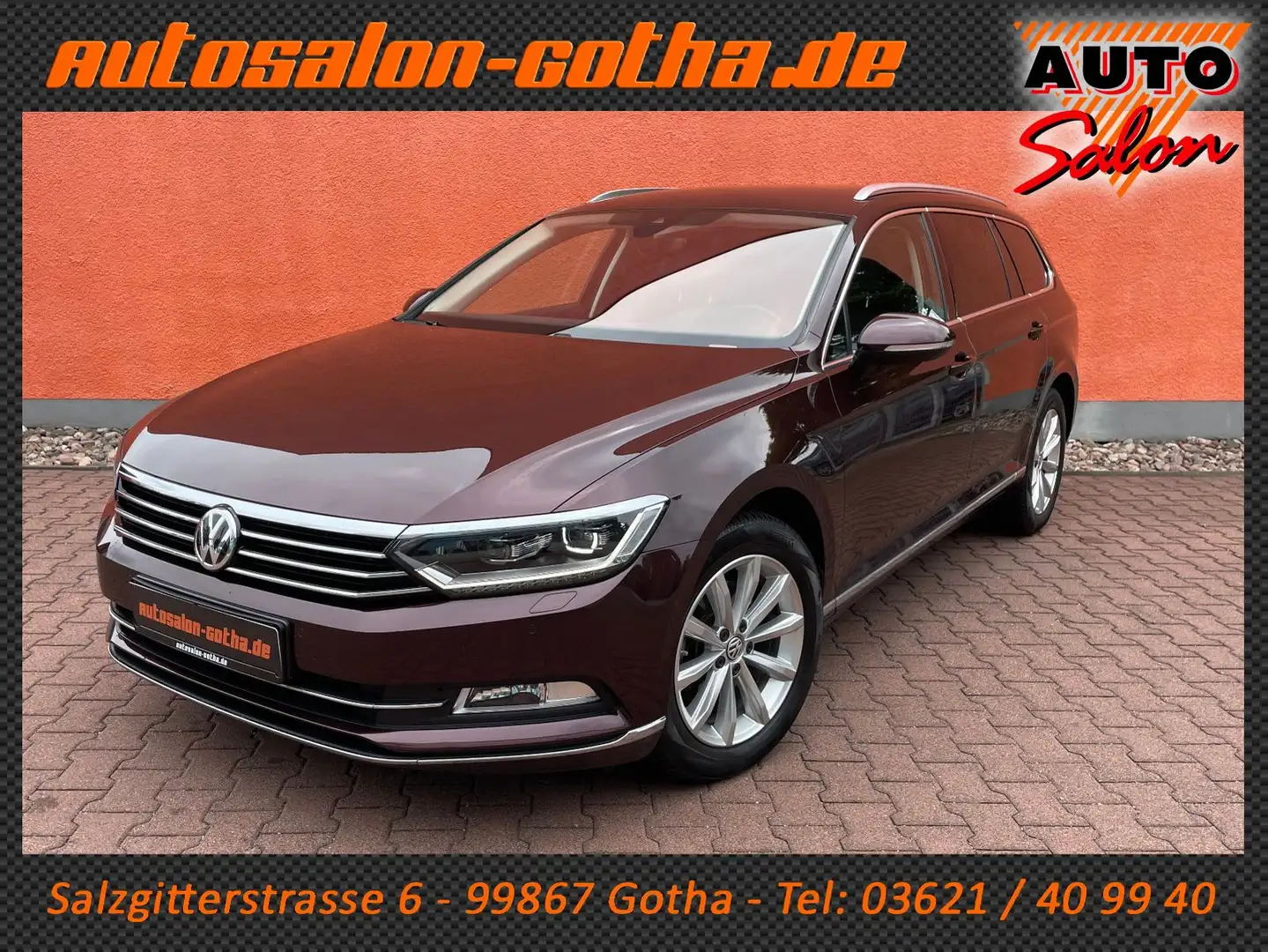 Volkswagen Passat Variant Highline DSG LEDER+NAV FSHzg CAM Rouge - 1