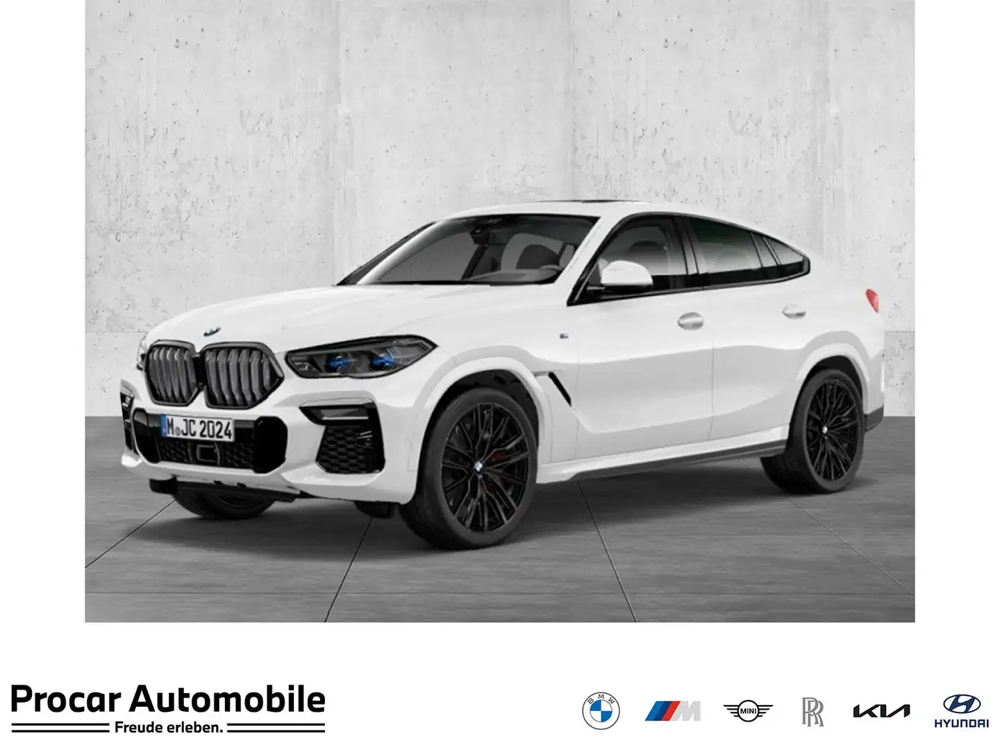 BMW X6 xDrive30d M Sport HUD PANO ACC AHK RFK NAVI Weiß - 1