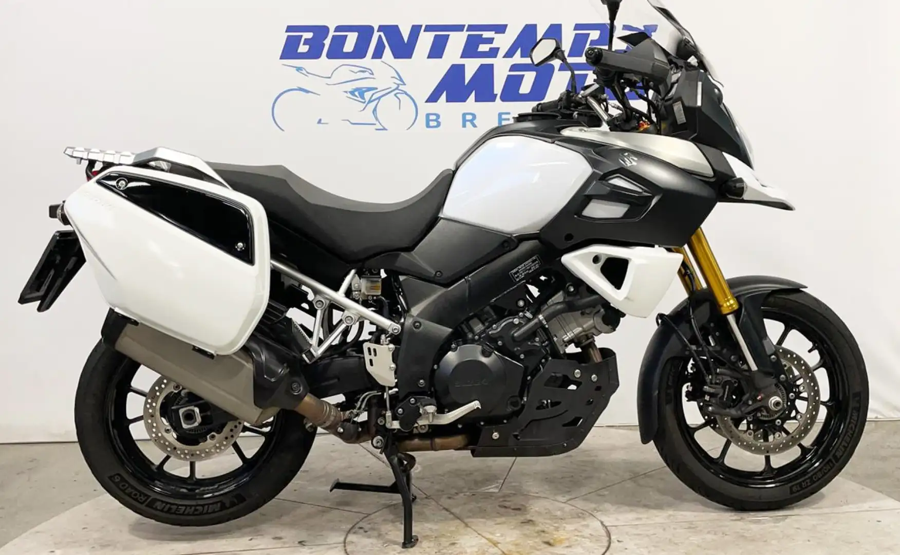 Suzuki V-Strom 1000 DL 2014 + VALIGIE LATERALI SUZUKI Bianco - 1
