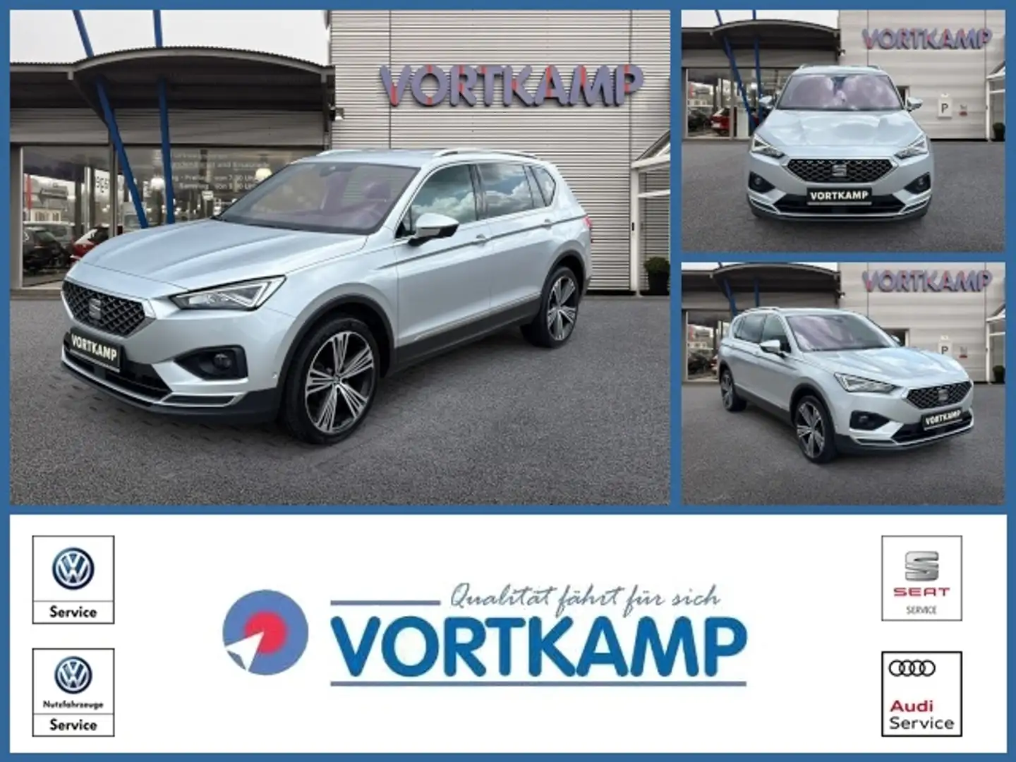 SEAT Tarraco Xcellence 2.0 TDI 360/DCC/ACC7AHK Silber - 1