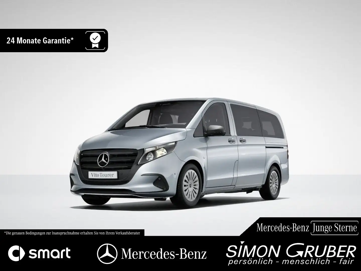 Mercedes-Benz Vito 116 CDI Tourer PRO Lang 2*Schiebetür 9Sitze Silber - 1