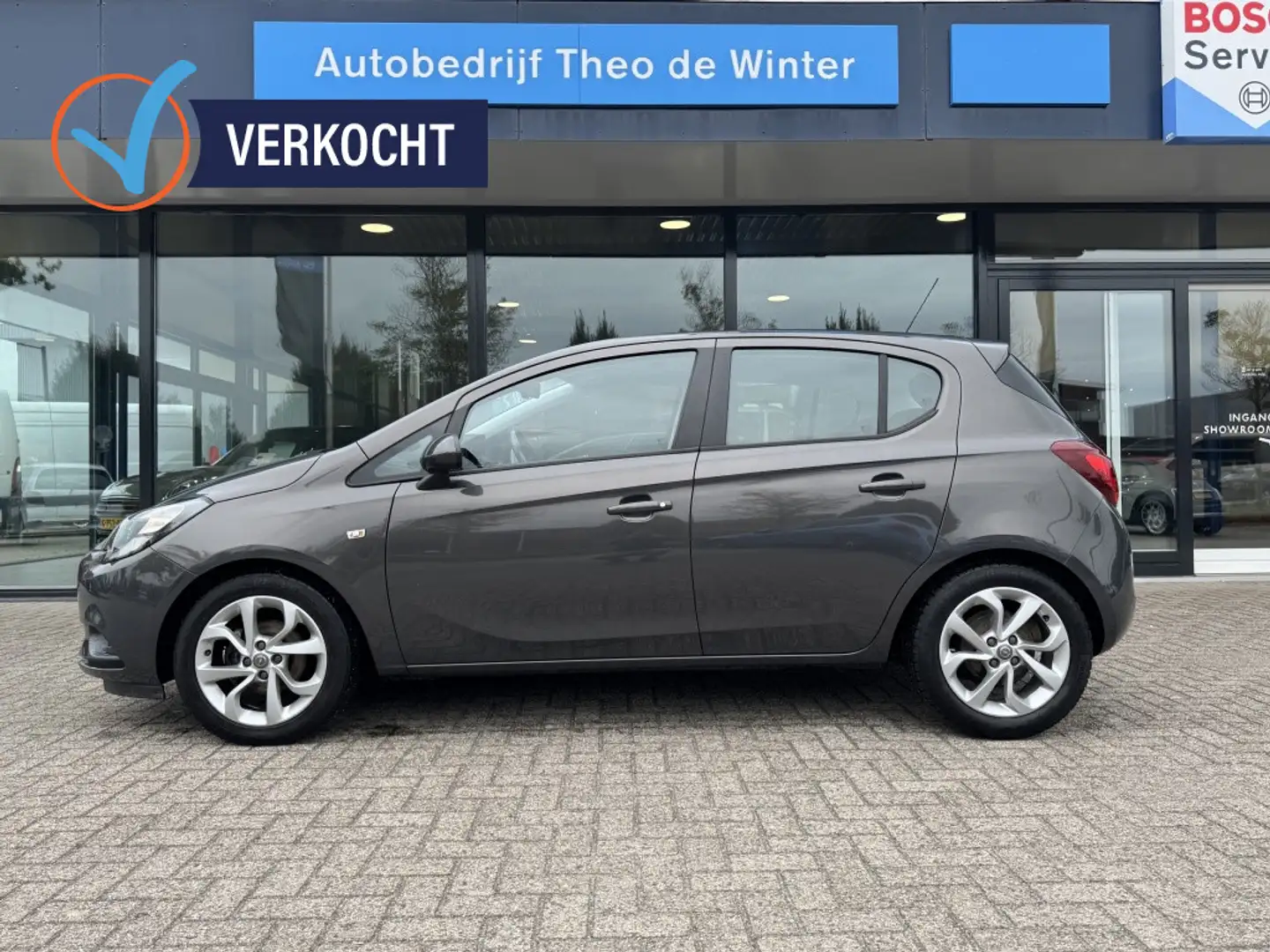 Opel Corsa 1.4 Edition 5-drs| Trekhaak, Airco, Cruise, Blueto Grau - 2