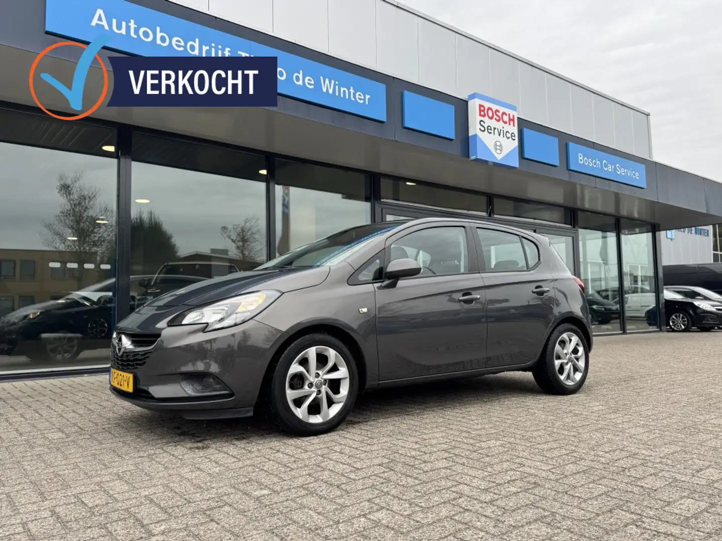 Opel Corsa 1.4 Edition 5-drs| Trekhaak, Airco, Cruise, Blueto Grau - 1