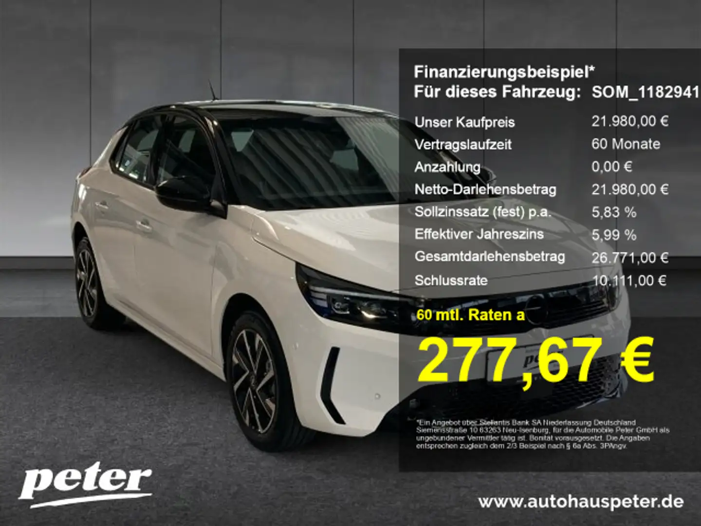 Opel Corsa Corsa F 1.2 GS LED Matrix-Licht Sitzheizung Wit - 1