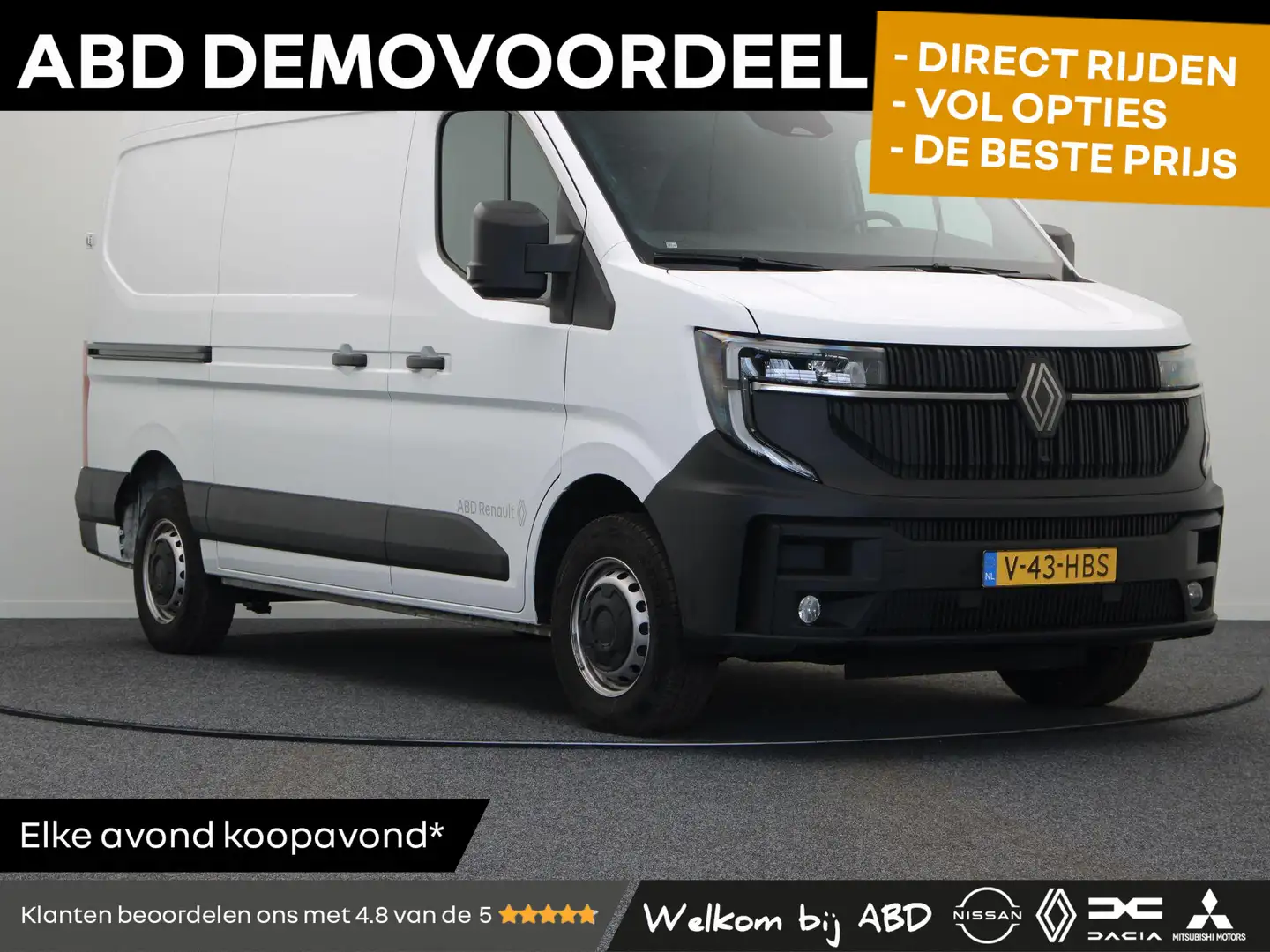 Renault Master T35 2.0 dCi 130pk L2H2 Advance | Laadruimtebetimme Wit - 1