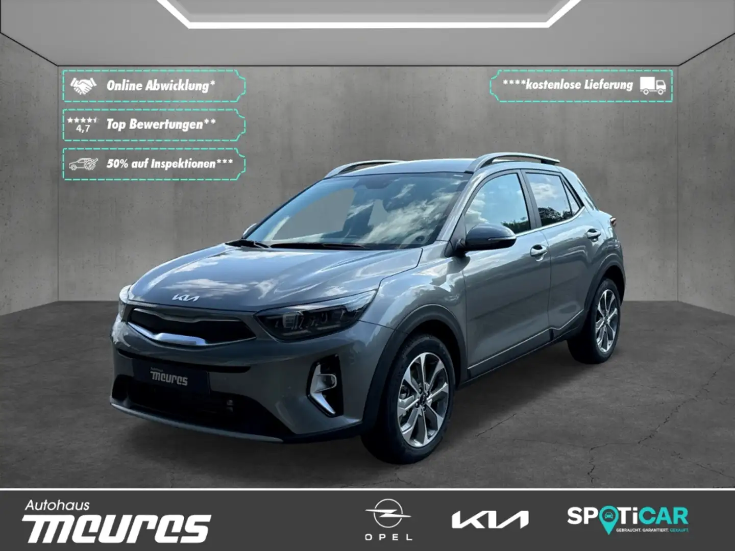 Kia Stonic Spirit 1.0 T-GDI Mild-Hybrid Allwetter Grau - 1