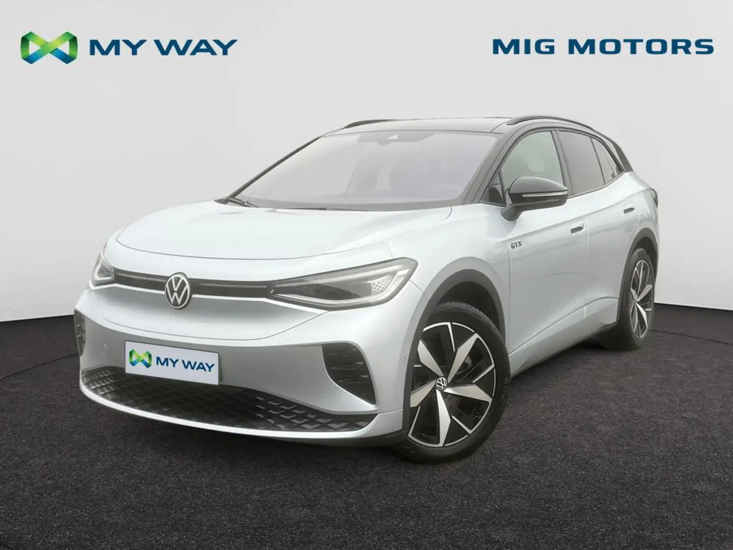 Volkswagen ID.4 GTX 77 kWh 4MOTION 220kw (299 pk) /// inklapbare Trekhaak /// 360° Camera /// Panoramadak /// Elektrische Koffer /// Gris - 1