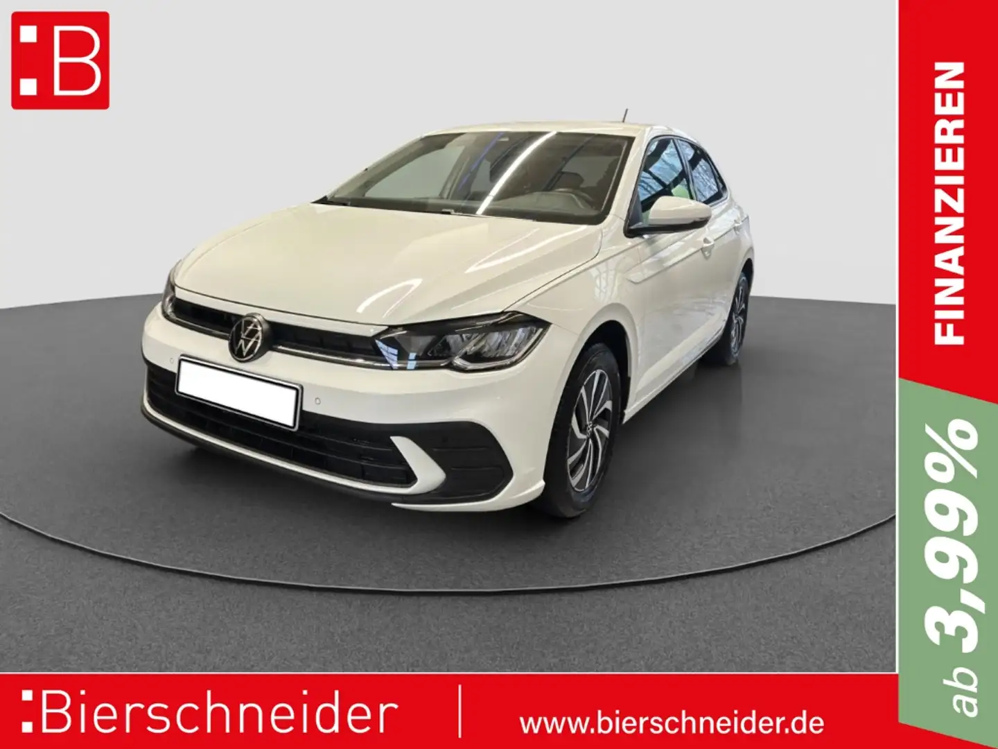 Volkswagen Polo 1.0 TSI Life NAVI LED SHZ PARKP Blanc - 1