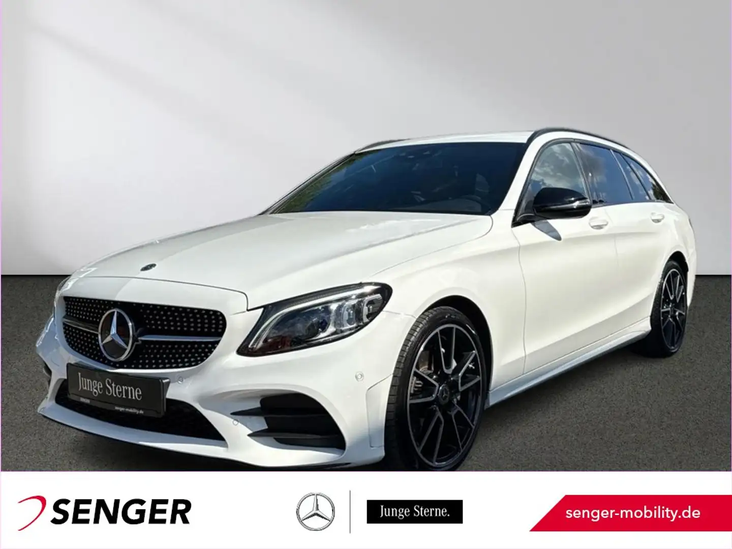 Mercedes-Benz C 200 T AMG Night Burmester Kamera Totwinkel AHK Blanc - 1