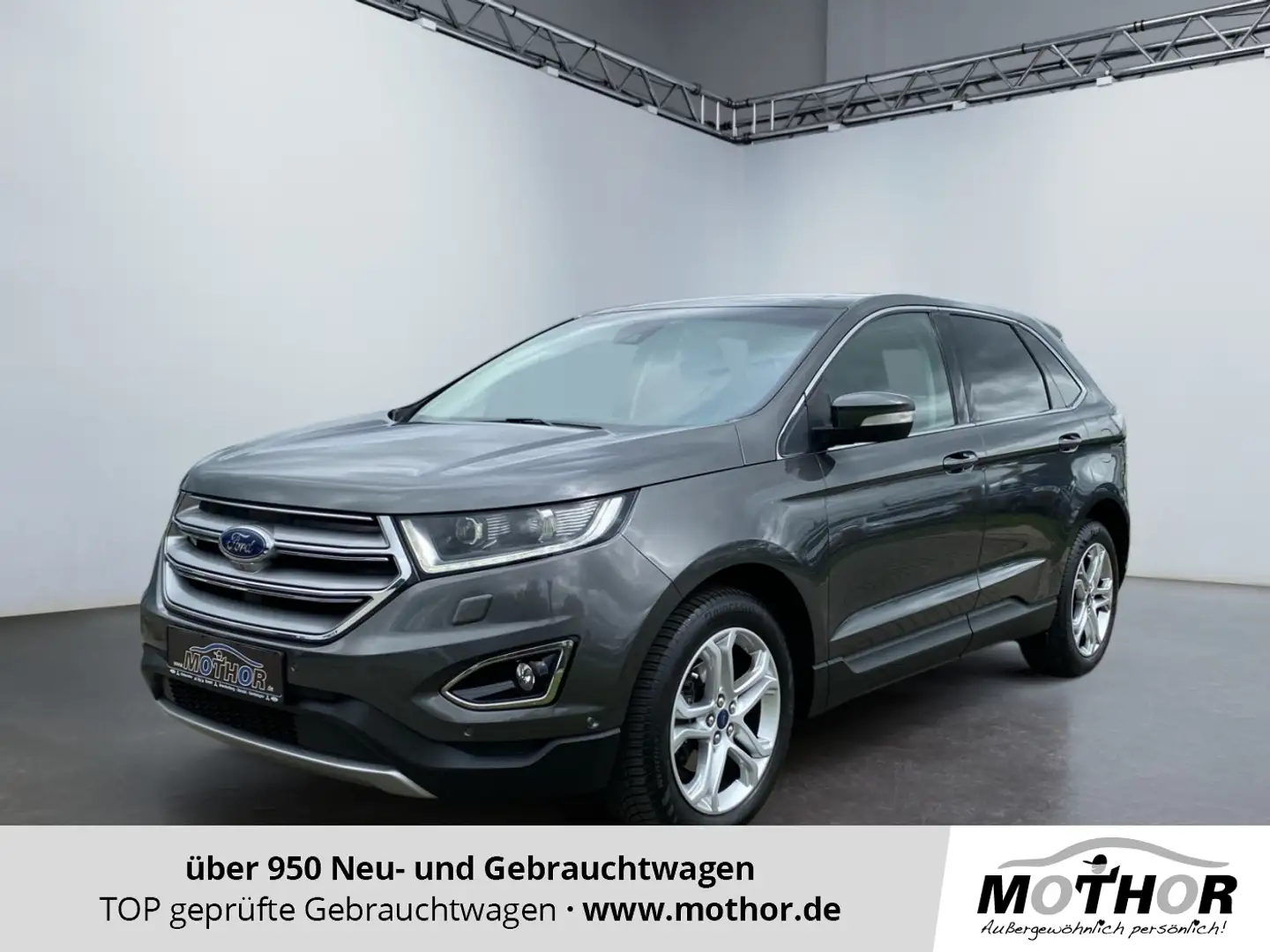 Ford Edge Titanium 2.0 TDCi TEMP PDC KAM 4xSHZ Gris - 1