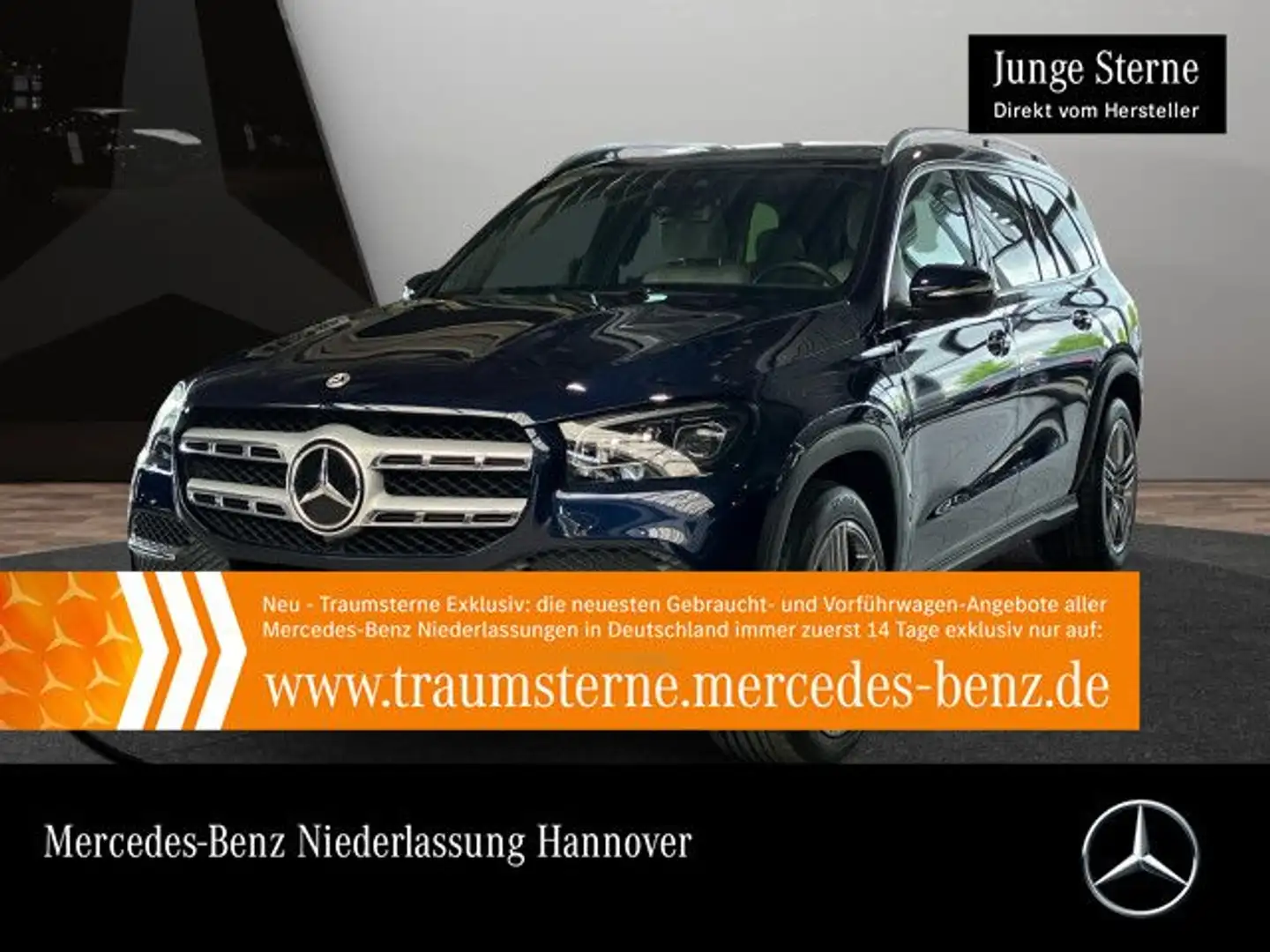 Mercedes-Benz GLS 350 d 4M WideScreen Pano Multibeam Burmester Blauw - 1
