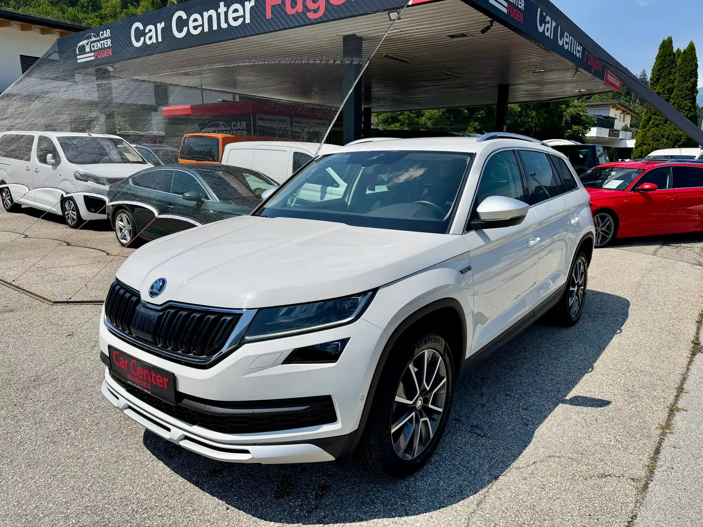 Skoda Kodiaq 2.0 TDI Scout 4x4 DSG 1.Besitz Weiß - 1
