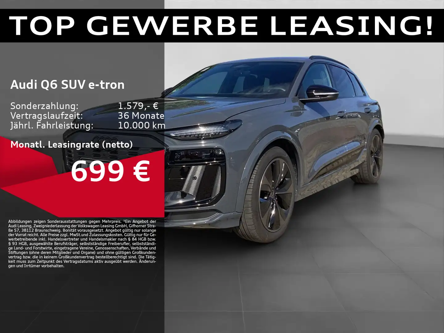 Audi Q6 e-tron Q S LINE EDITION ONE GREY KAMERA NAVI Grau - 1