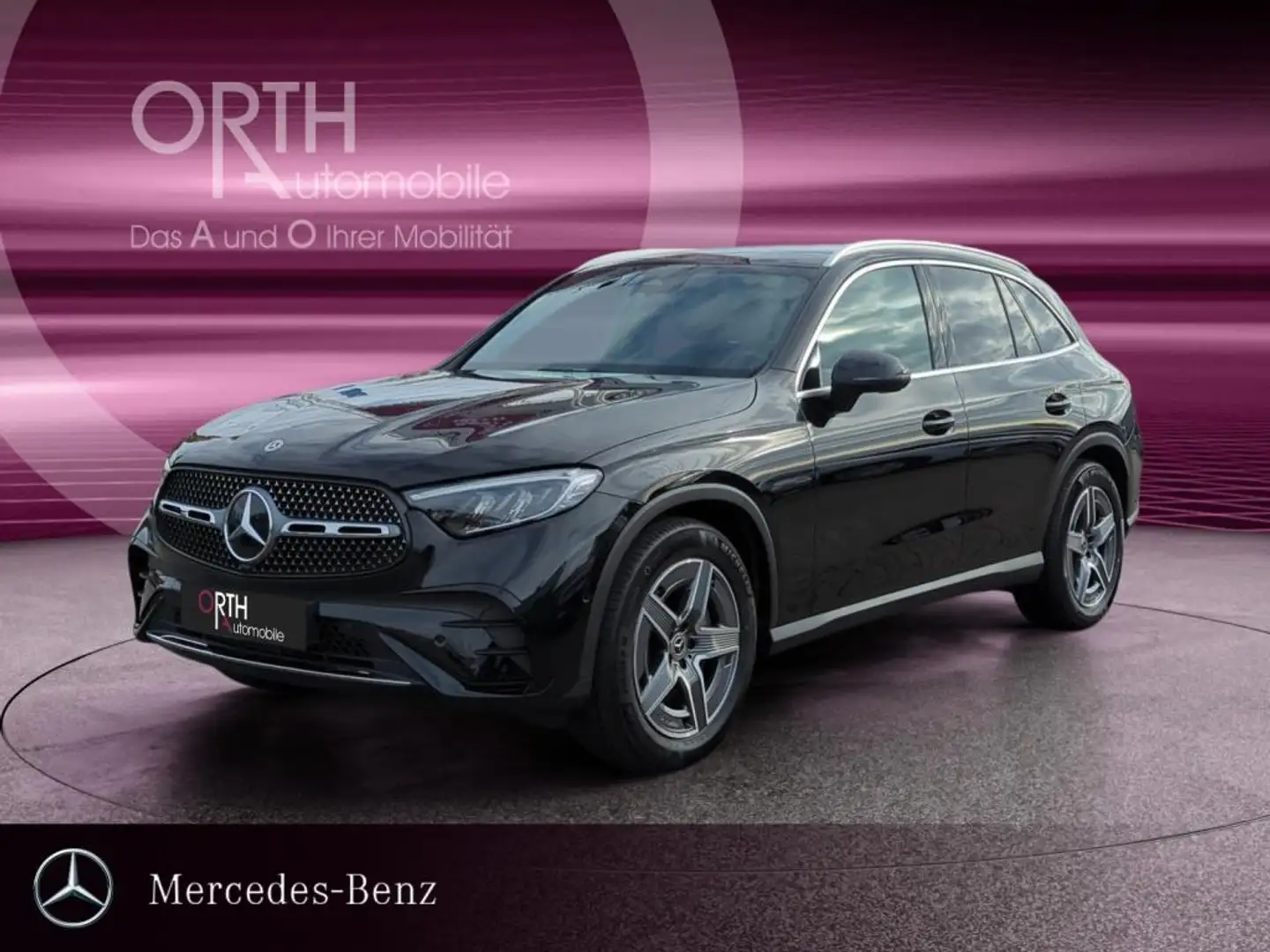Mercedes-Benz GLC 220 d 4M AMG NAVI AHK LED RFK SPUR DISTANCE Schwarz - 1