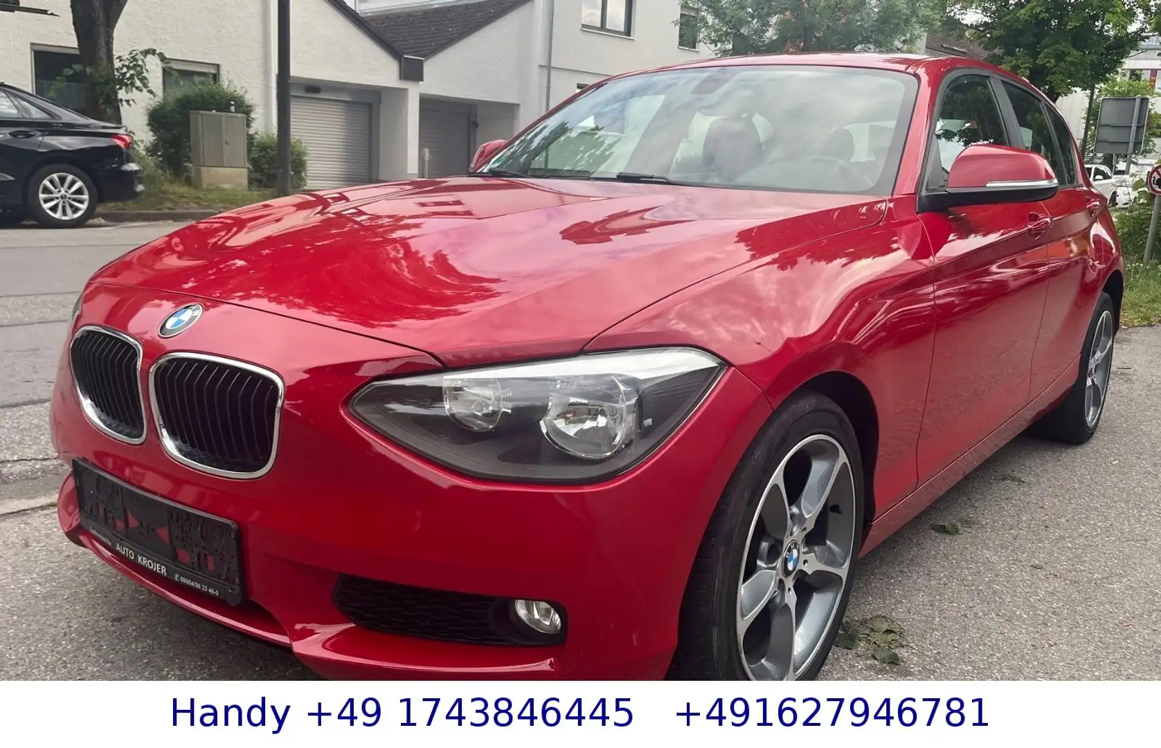 BMW 116 1er Lim. 116d 2.0-Ltr. /AHK/SHZ/S-HEFT/TÜV 03.26 Rot - 2