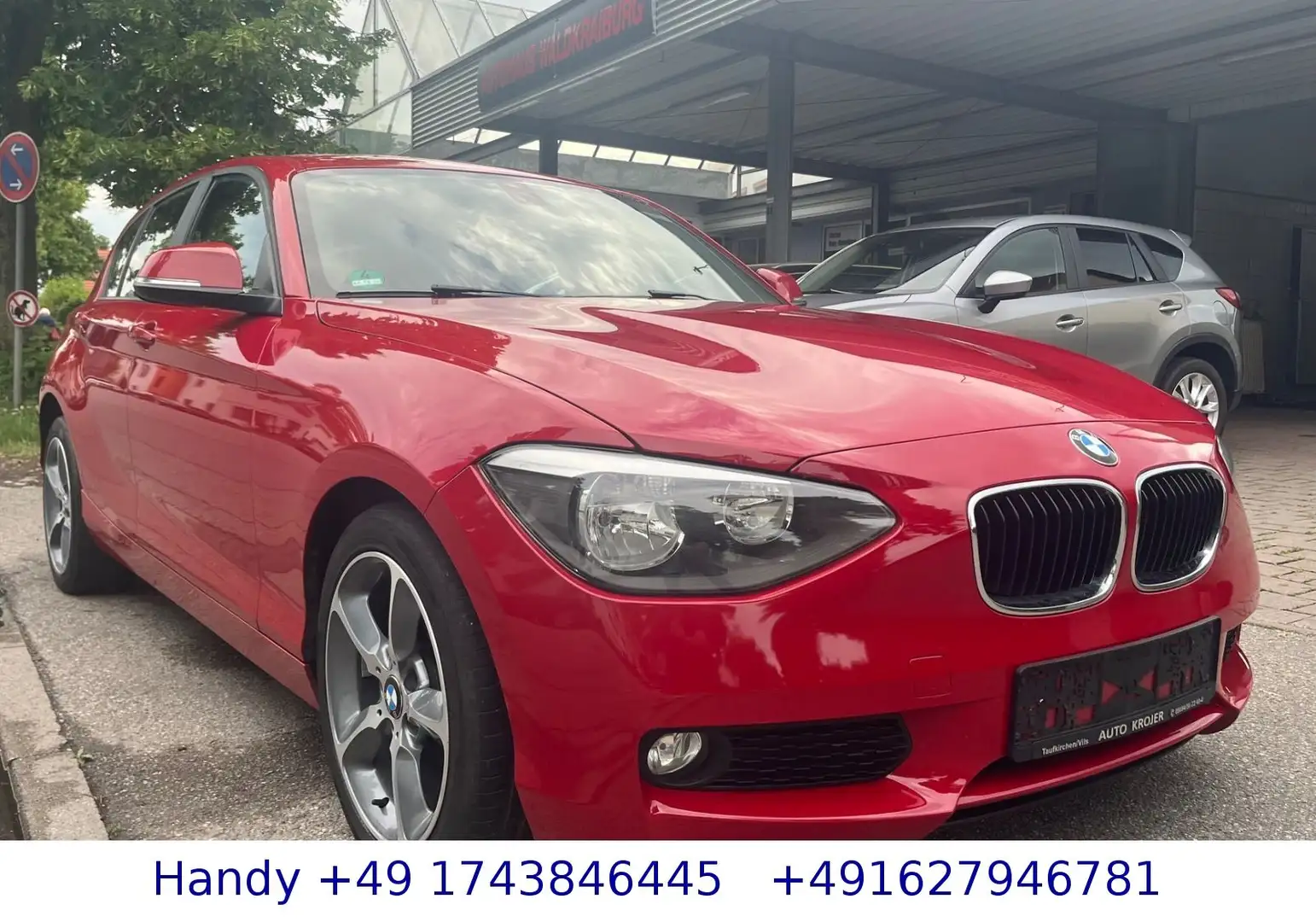 BMW 116 1er Lim. 116d 2.0-Ltr. /AHK/SHZ/S-HEFT/TÜV 03.26 Rot - 1