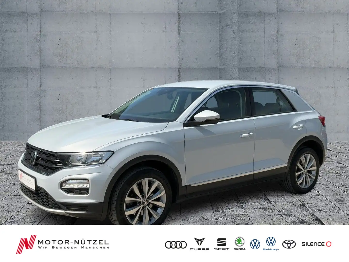 Volkswagen T-Roc 2.0 TDI DSG 4M STYLE NAVI+AHK+STANDHZG+ACC Silber - 1