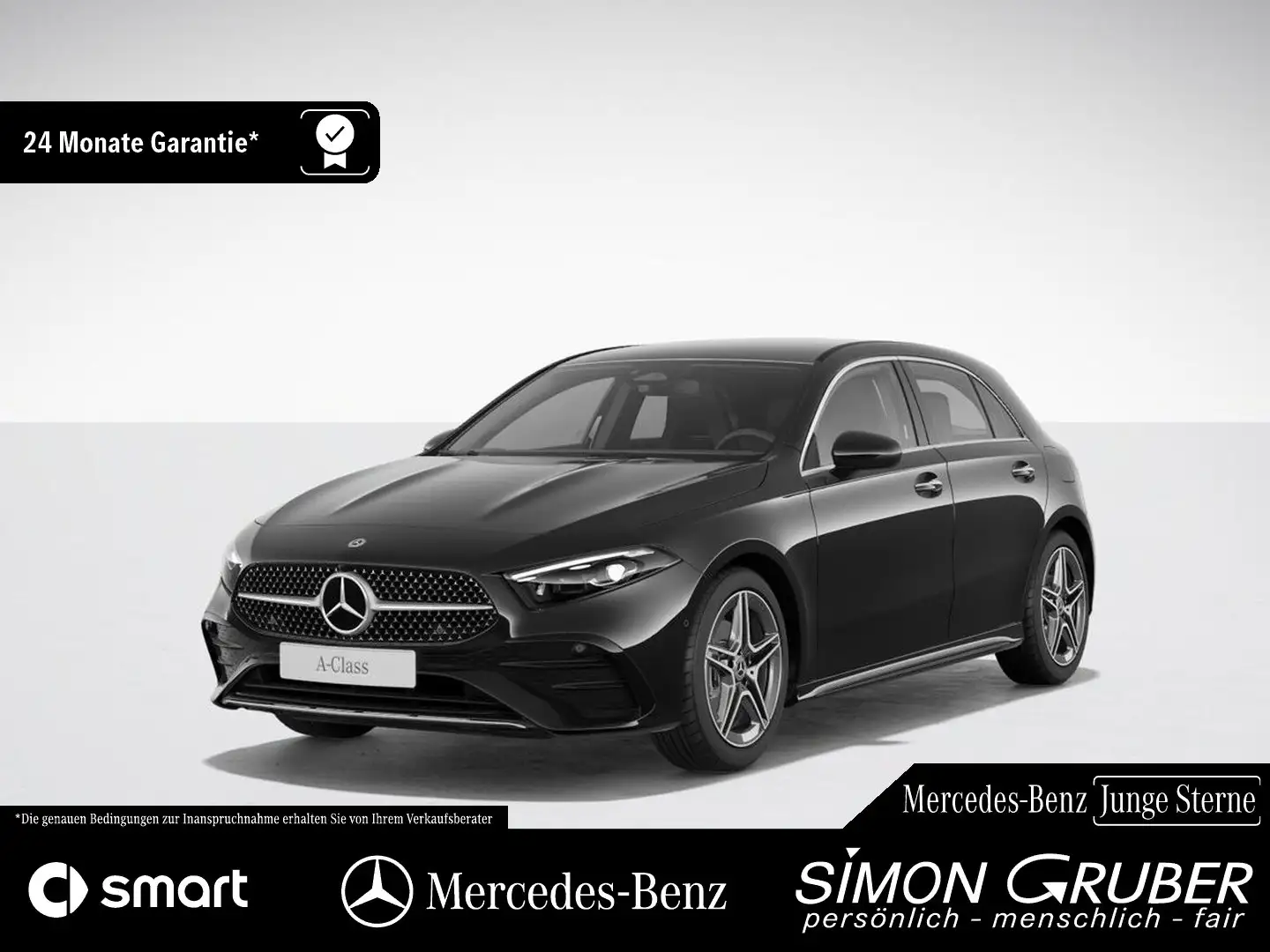 Mercedes-Benz A 200 AMG Line Adv. MBeam Ambi MBUX Kamera AHK Schwarz - 1