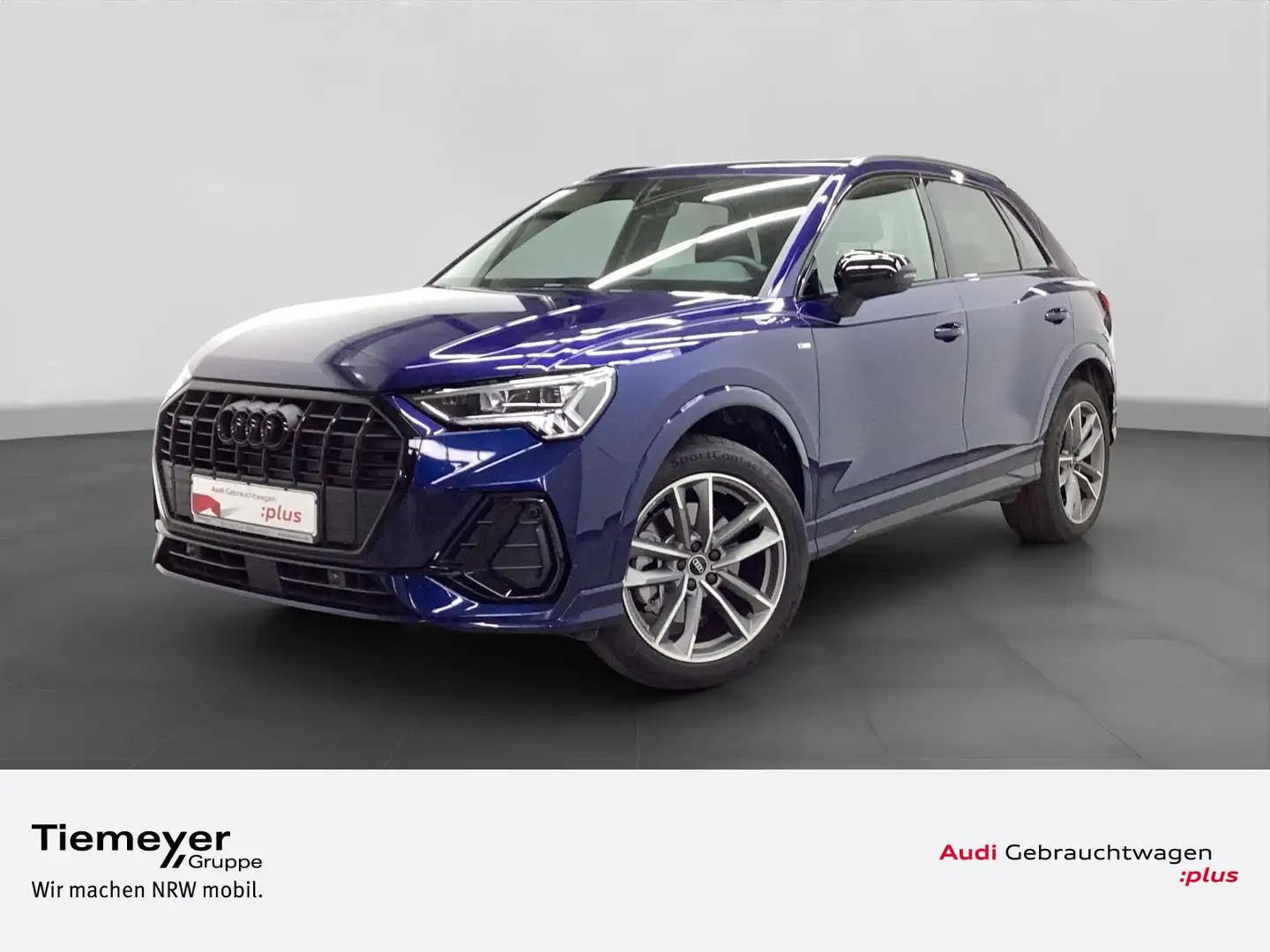 Audi Q3 40 TFSI Q 2x S LINE PANO AHK LEDER NAVI Blau - 1
