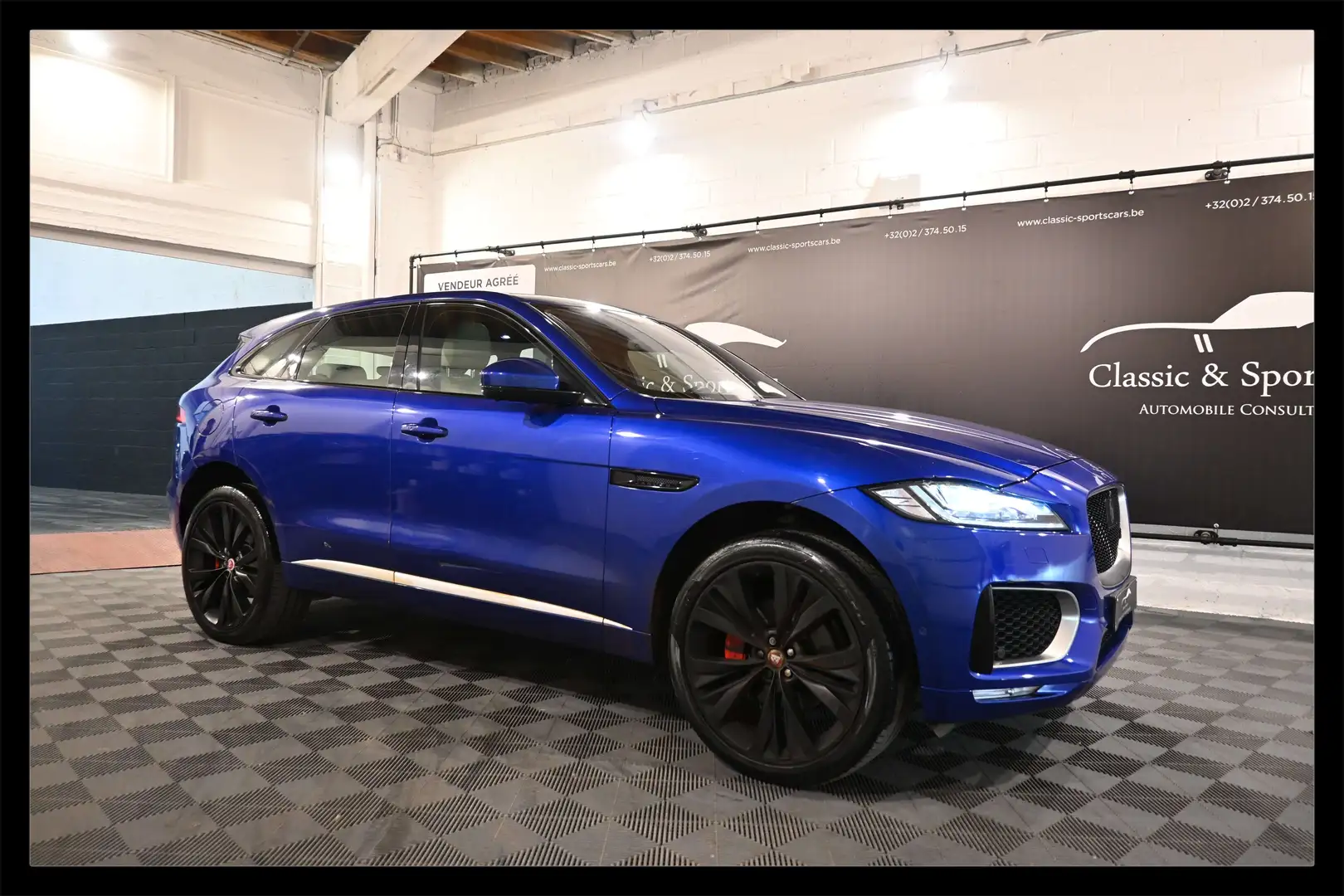 Jaguar F-Pace 3.0D S V6 AWD R-SPORT / DISTRONIC / CAMERA 360 Bleu - 1
