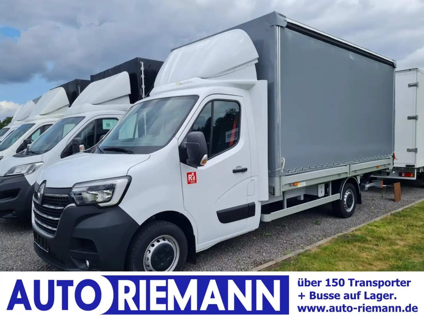 Renault Master 3,5t Pritsche Schiebe Plane dCi LBW Luftfed Wit - 1