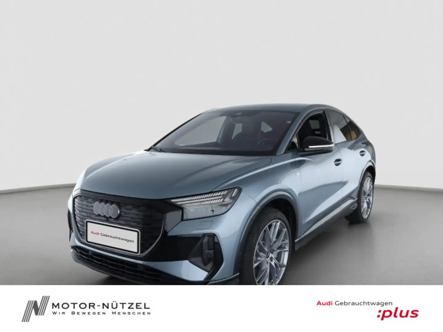 Audi Q4 e-tron 55 QU S-LINE MATRIX+NAVI+HuD Blau - 1
