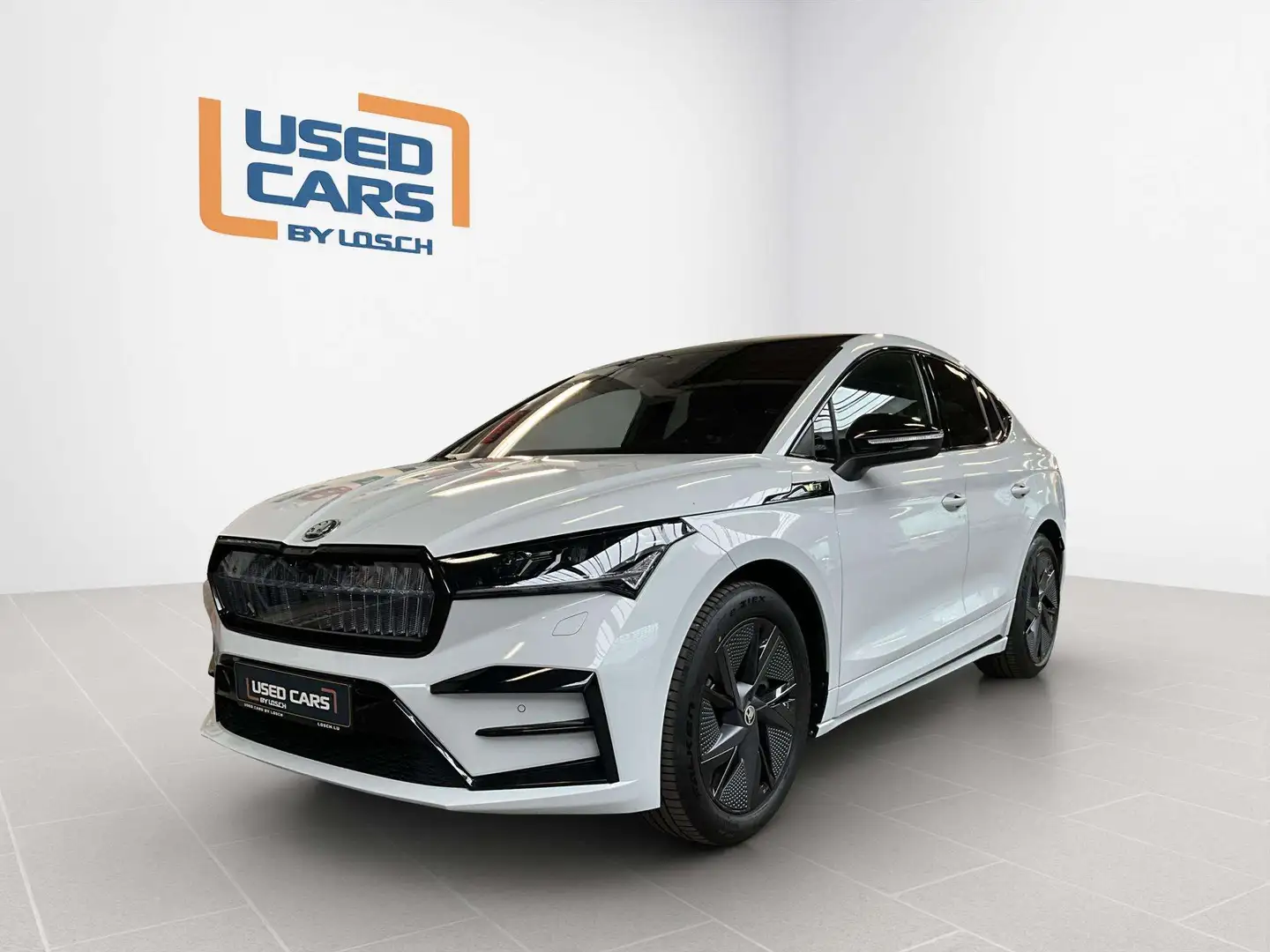 Skoda Enyaq 82kWh+iV80x-RS+Advanced+AHK Blanc - 1
