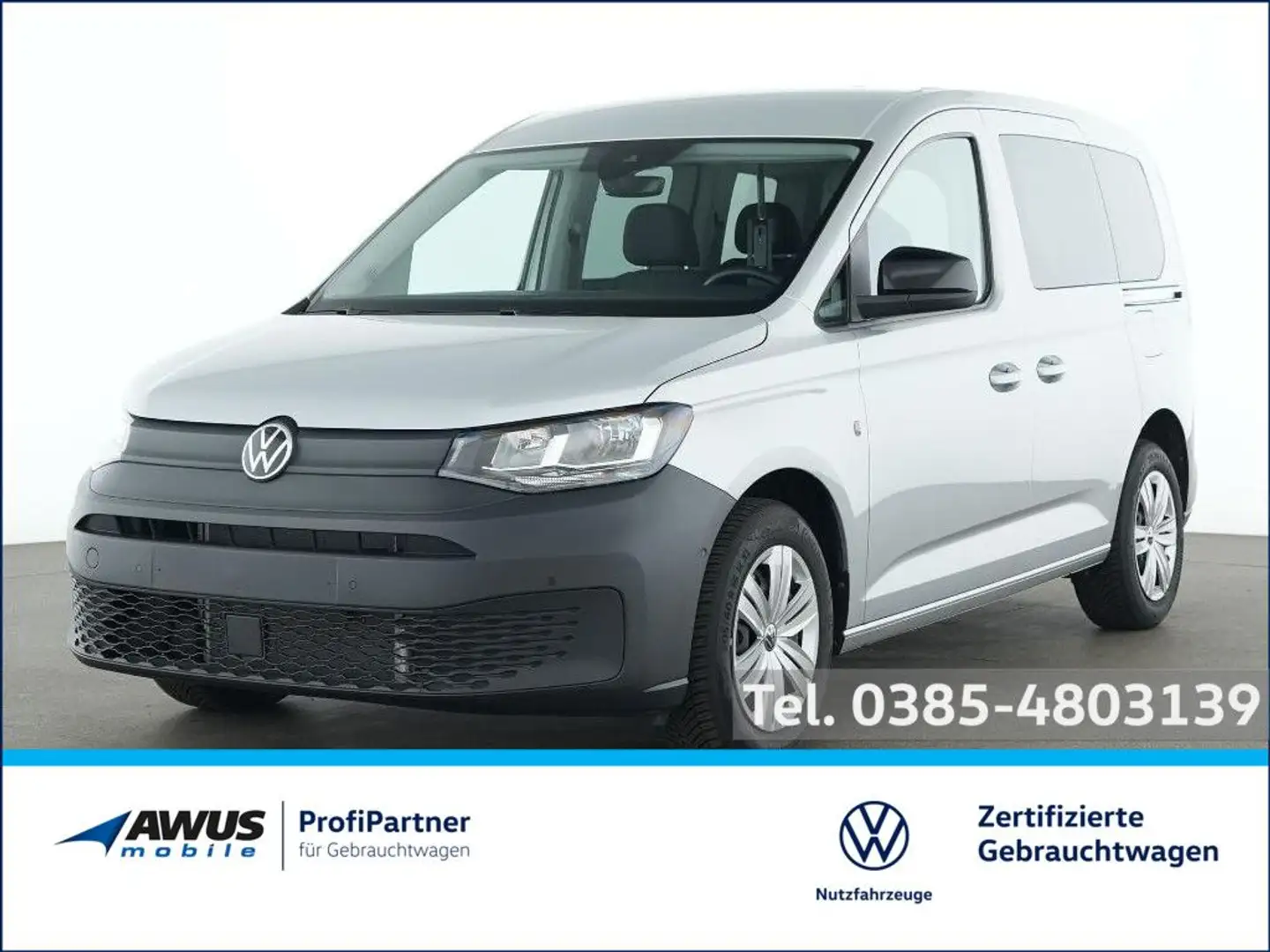 Volkswagen Caddy Kombi 1.5TSI 85kW SG6 PDC SHZ NAVI AHK ACC Silber - 1