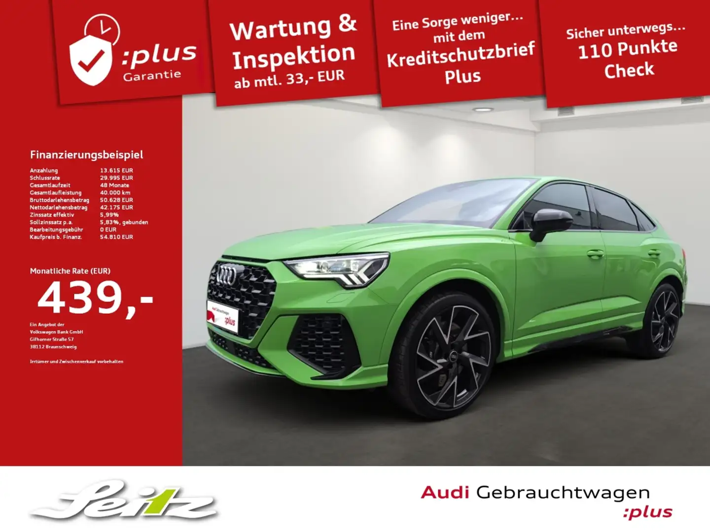 Audi RS Q3 Sportback 2.5 TFSI quattro *RS-SPORTABGASANLAGE*MA Vert - 1