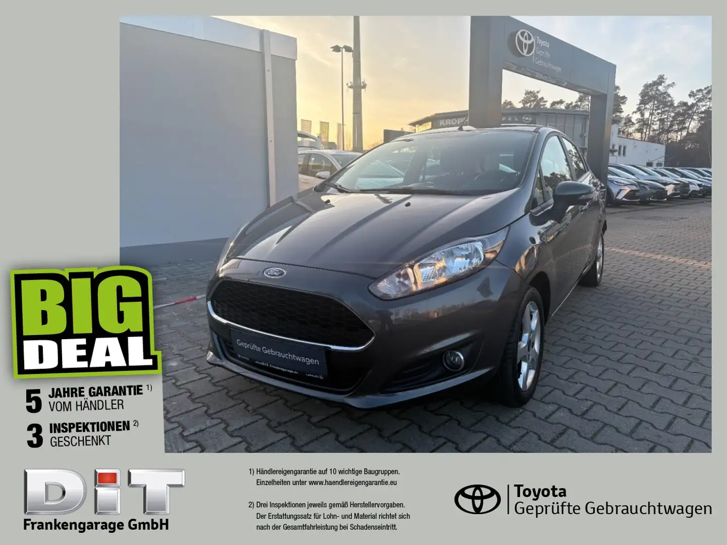 Ford Fiesta 1.0 EcoBoost Celebration SHZ, 8-fach, PDC Grau - 1
