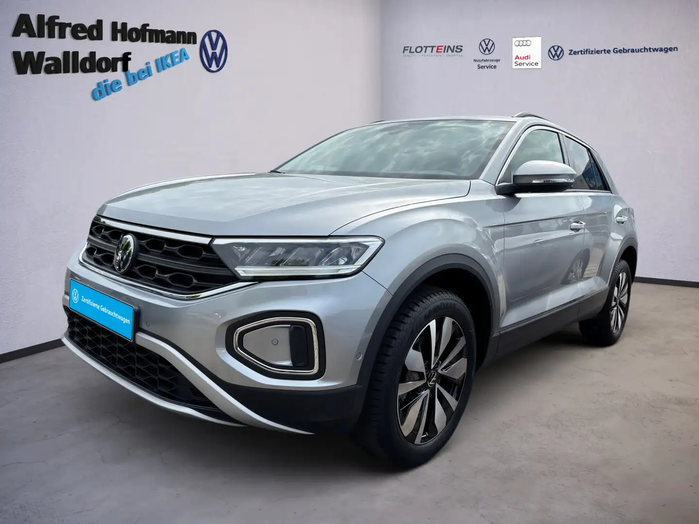 Volkswagen T-Roc 1.5 TSI Move DSG KEYLESS LED NAVI KLIMA LM Silber - 1