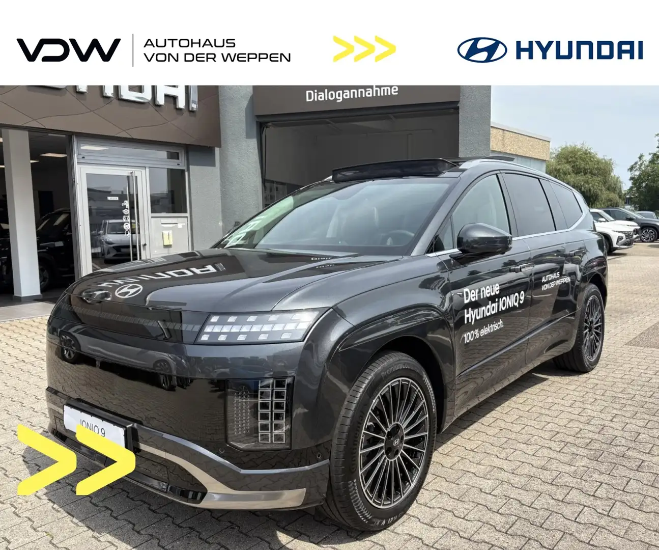 Hyundai IONIQ 9 UNIQ MIT GLASDACH+KOMFORT-SITZE (RELAX)! Klima Grau - 1