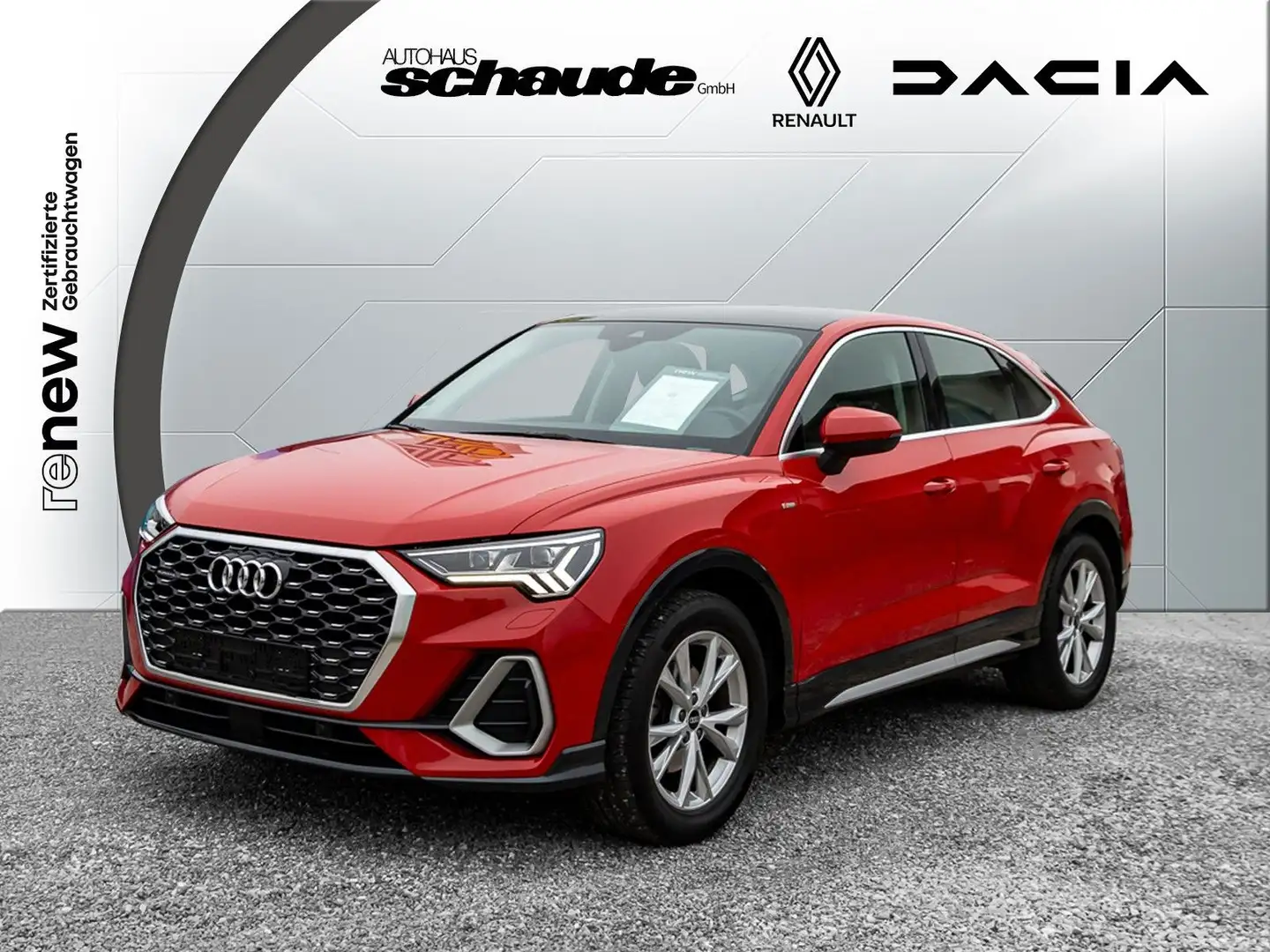 Audi Q3 Sportback 35 TDI quattro S line Matrix Standh Rot - 1