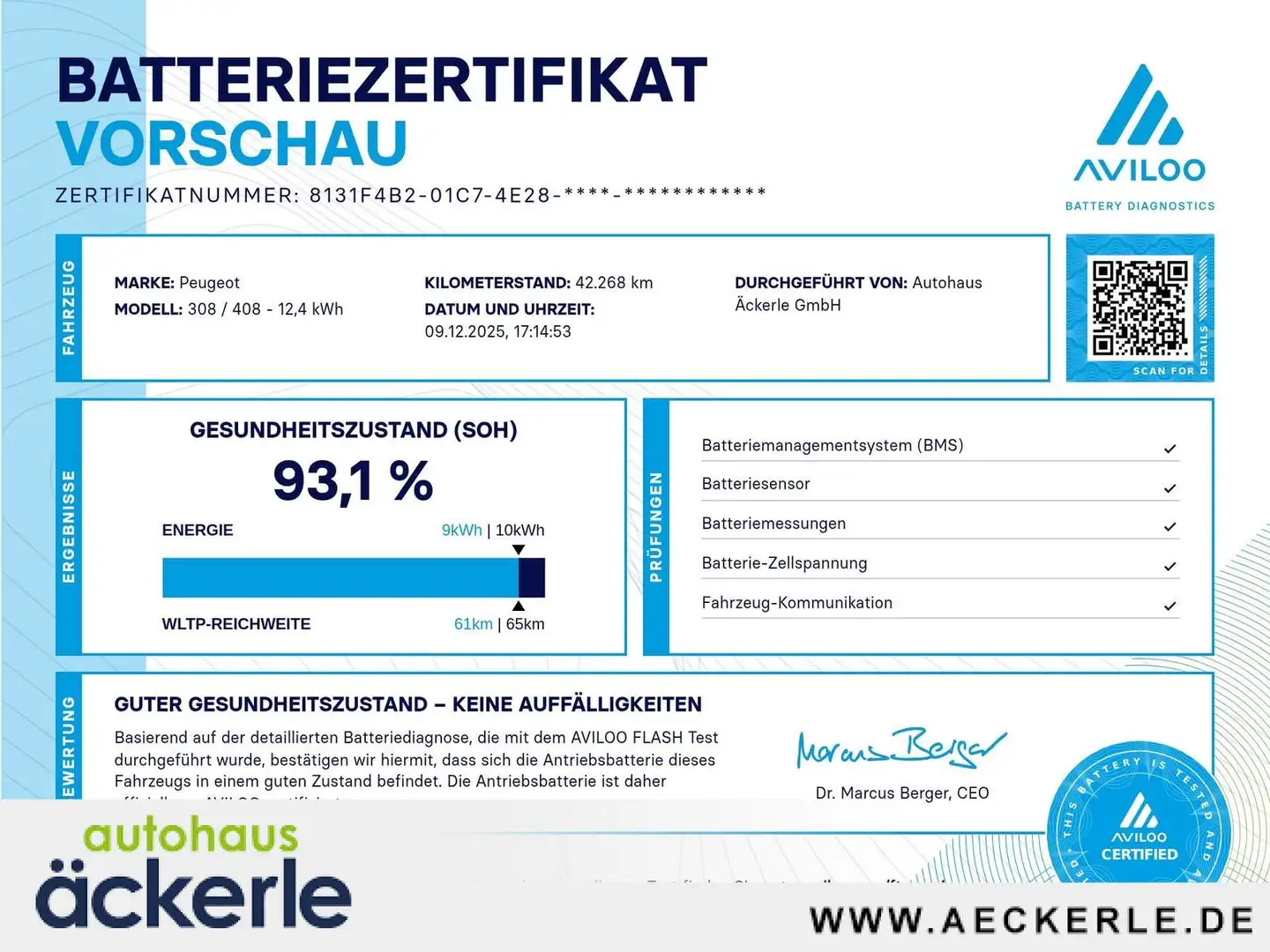 Peugeot 308 SW Hybrid 225 GT Pack Kamera I Navi I Komfort-Pake Blau - 2