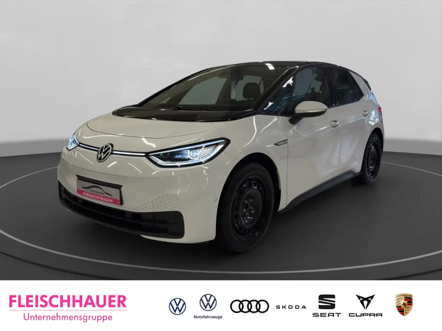 Volkswagen ID.3 Pro Matrix+Navi+360°+IQ-Drive+ACC+Wärmepumpe+App Weiß - 1